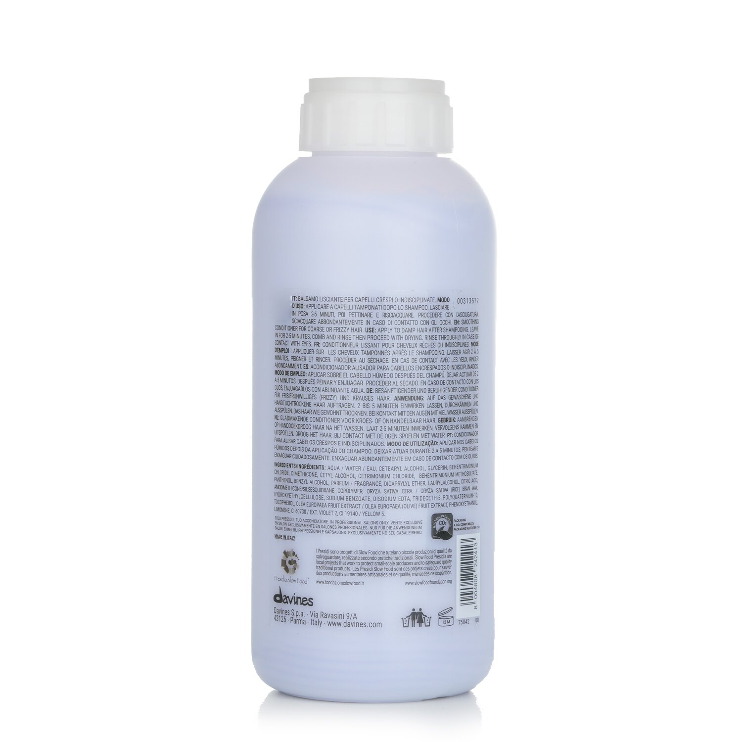 Davines Love Lovely קונדישינר מחליק לשיער גס, מקורזל 1000ml/33.8oz