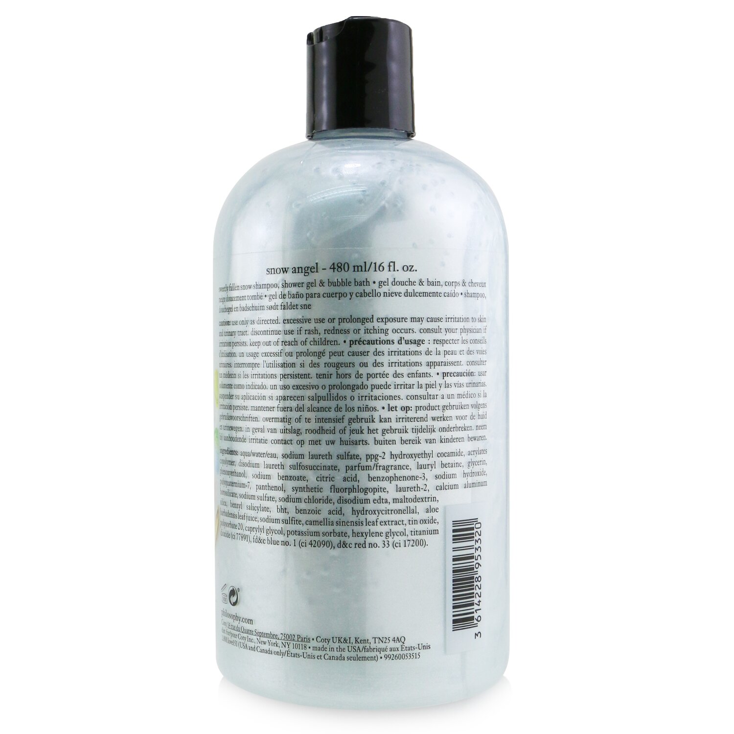 Philosophy Snow Angel Shampoo, Shower Gel & Bubble Bath 480ml/16oz