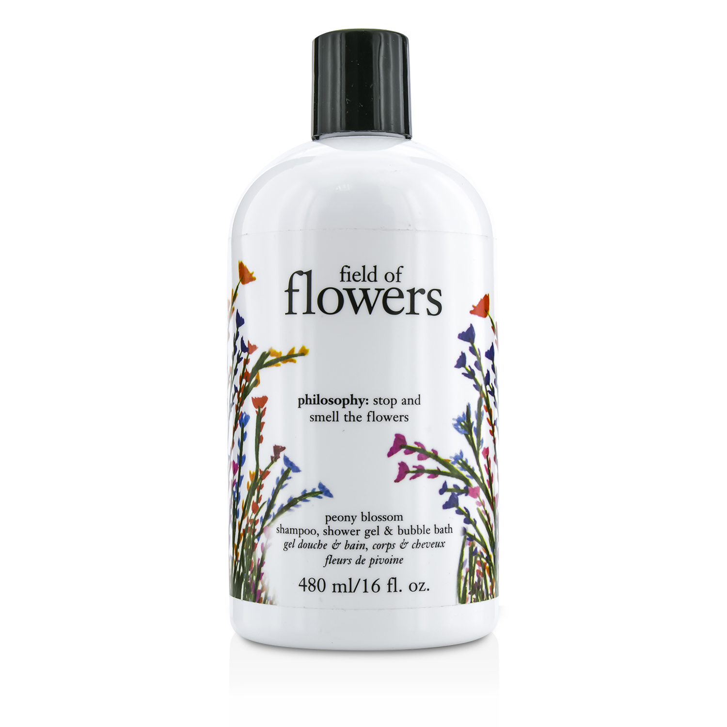 Philosophy Field Of Flowers Peony Blossom Shampoo, Shower Gel & Bubble Bath 480ml/16oz