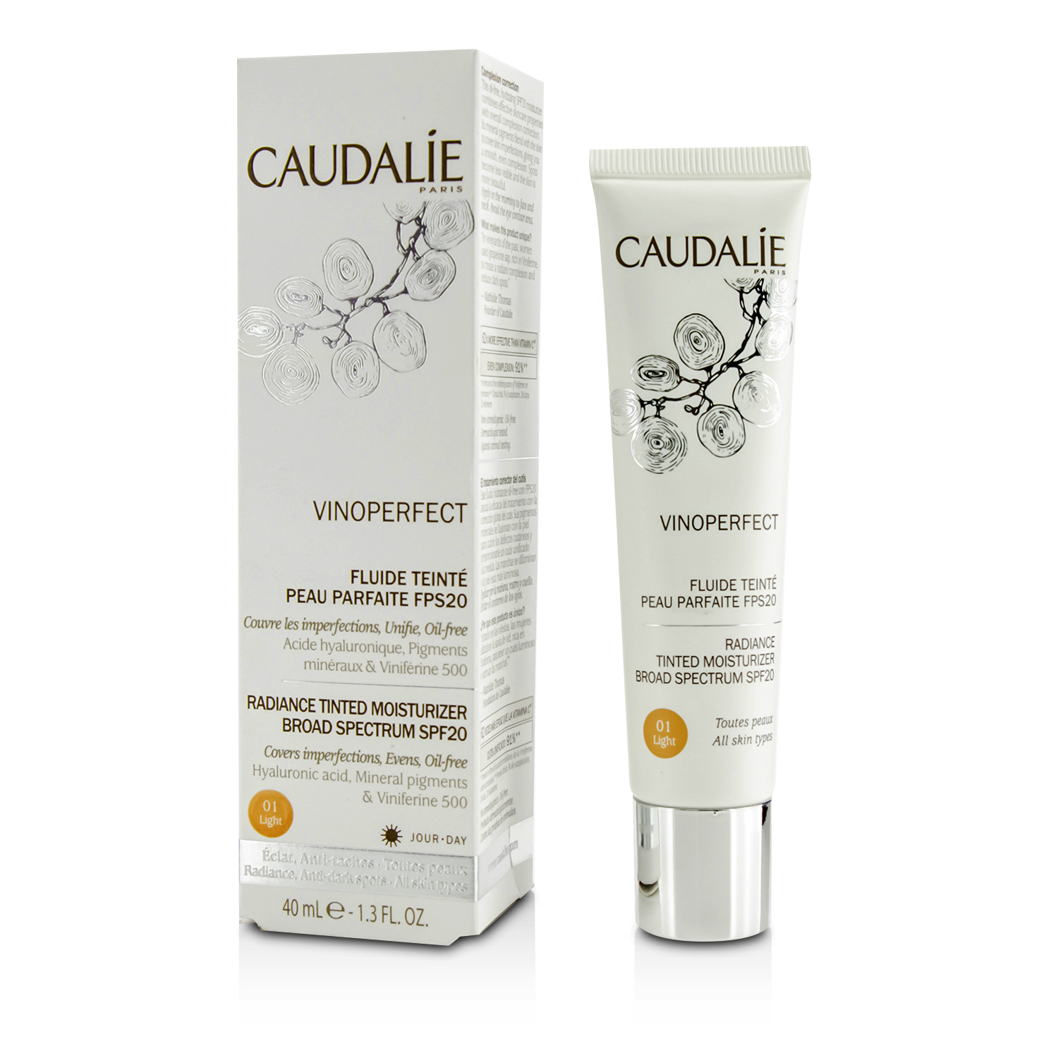 Caudalie 歐緹麗  葡萄蔓光感調色日霜SPF20 40ml/1.3oz