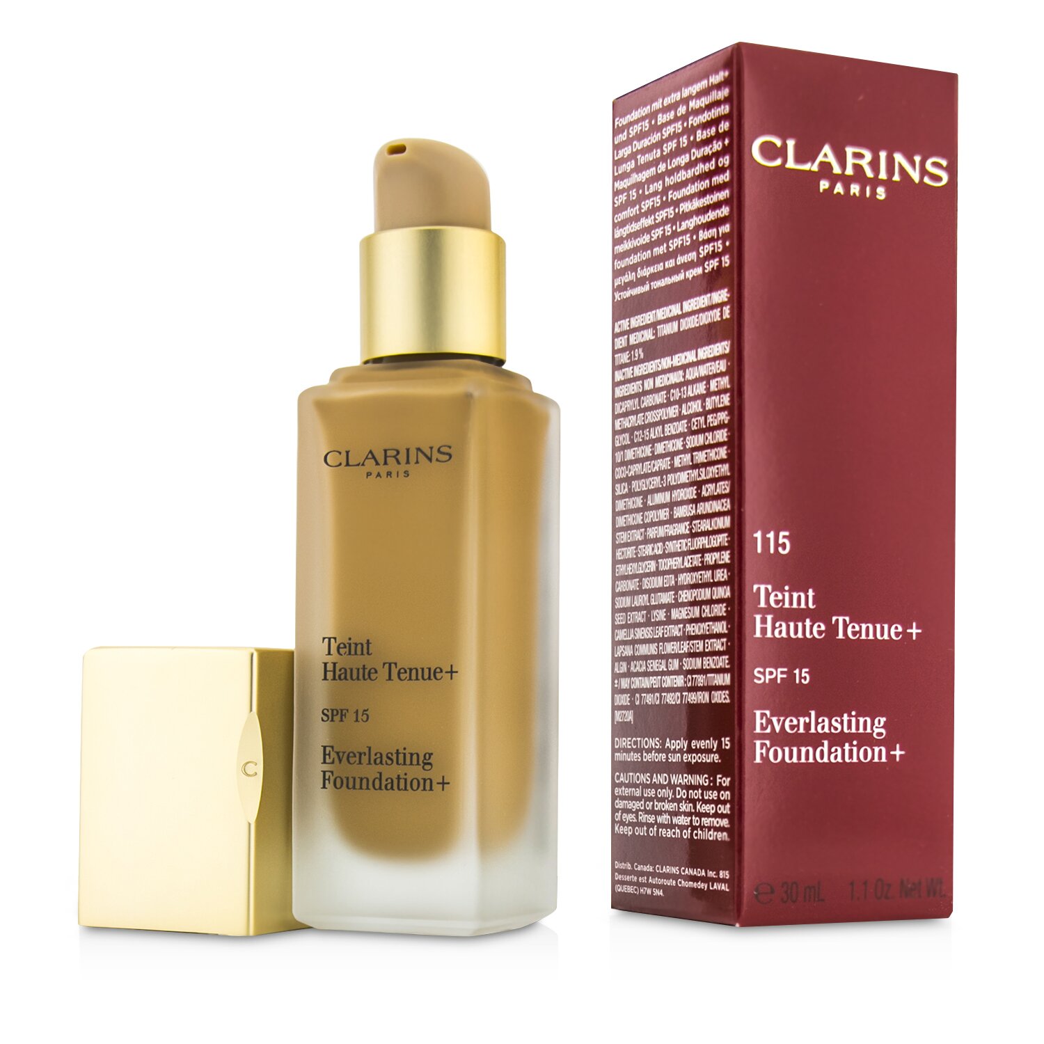 Clarins 克蘭詩 (嬌韻詩) 持久透薄防曬粉底液SPF15 30ml/1.1oz