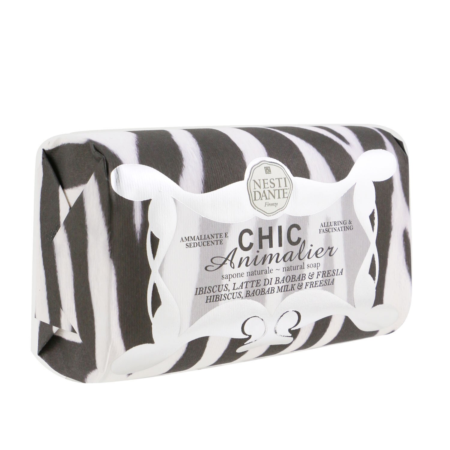 Nesti Dante Chic Animalier Natural Soap - Hibiscus, Baobab Milk & Freesia 250g/8.8oz