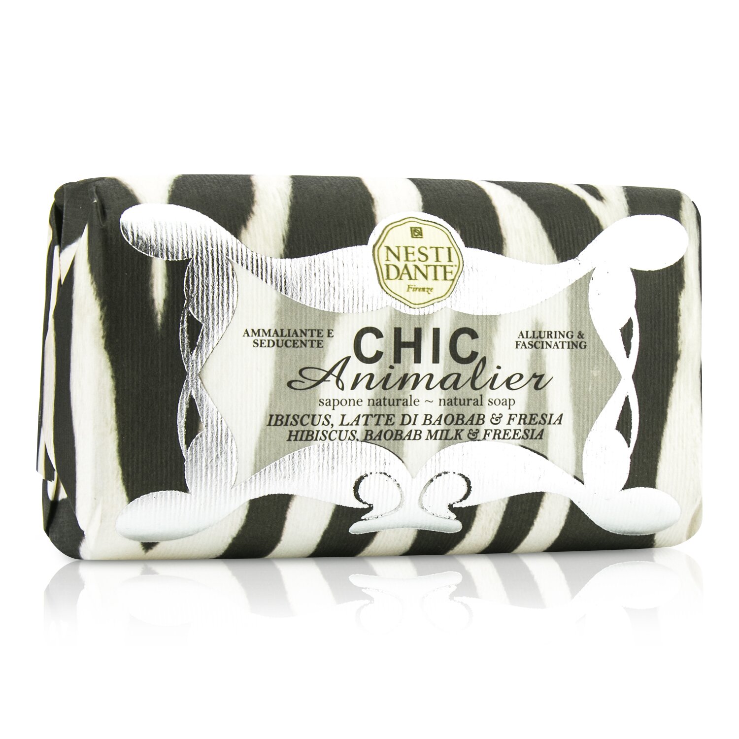 Nesti Dante Chic Animalier Natural Soap - Hibiscus, Baobab Milk & Freesia 250g/8.8oz