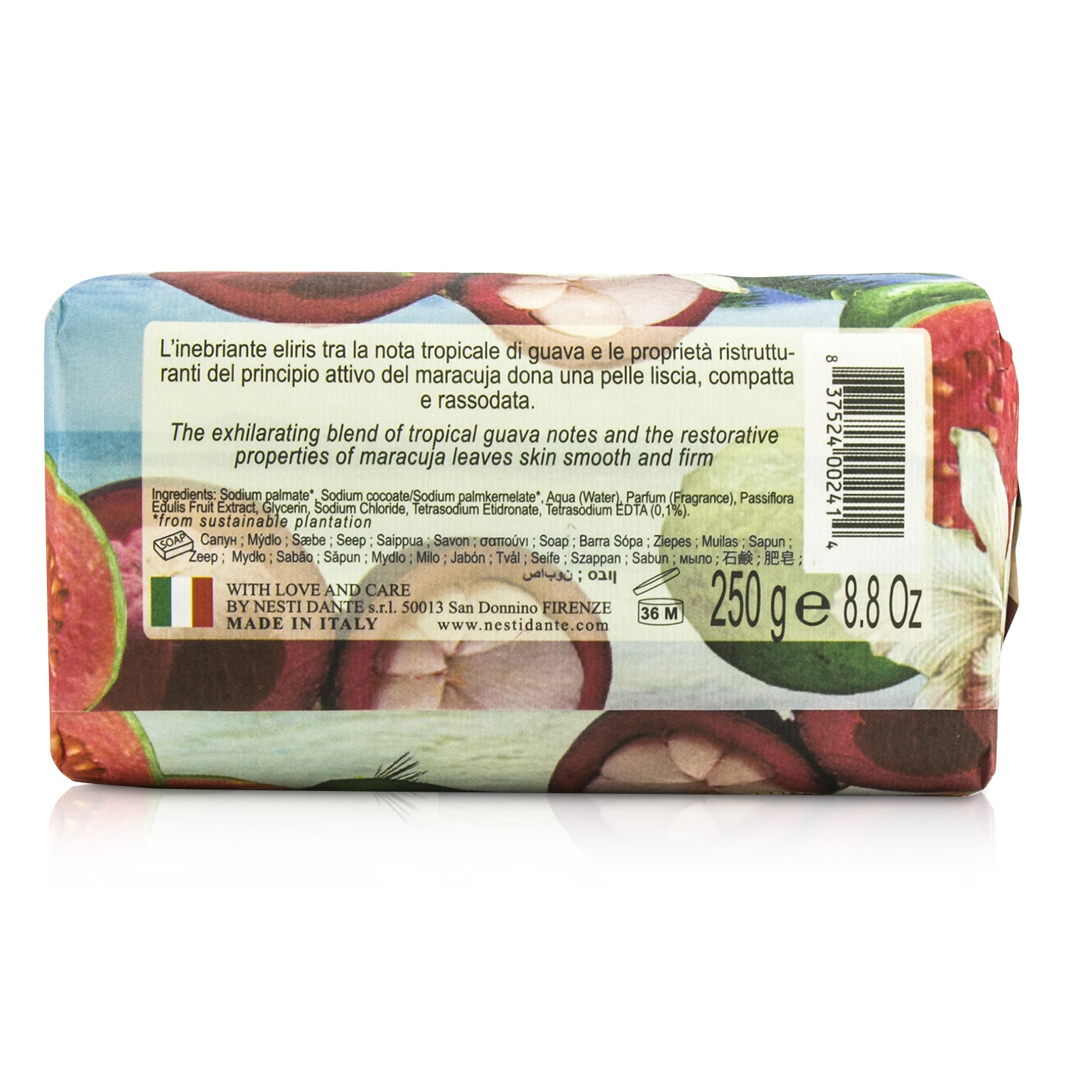 Nesti Dante Paradiso Tropicale Triple Milled Natural Soap - Hawaiian Maracuja & Guava 250g/8.8oz