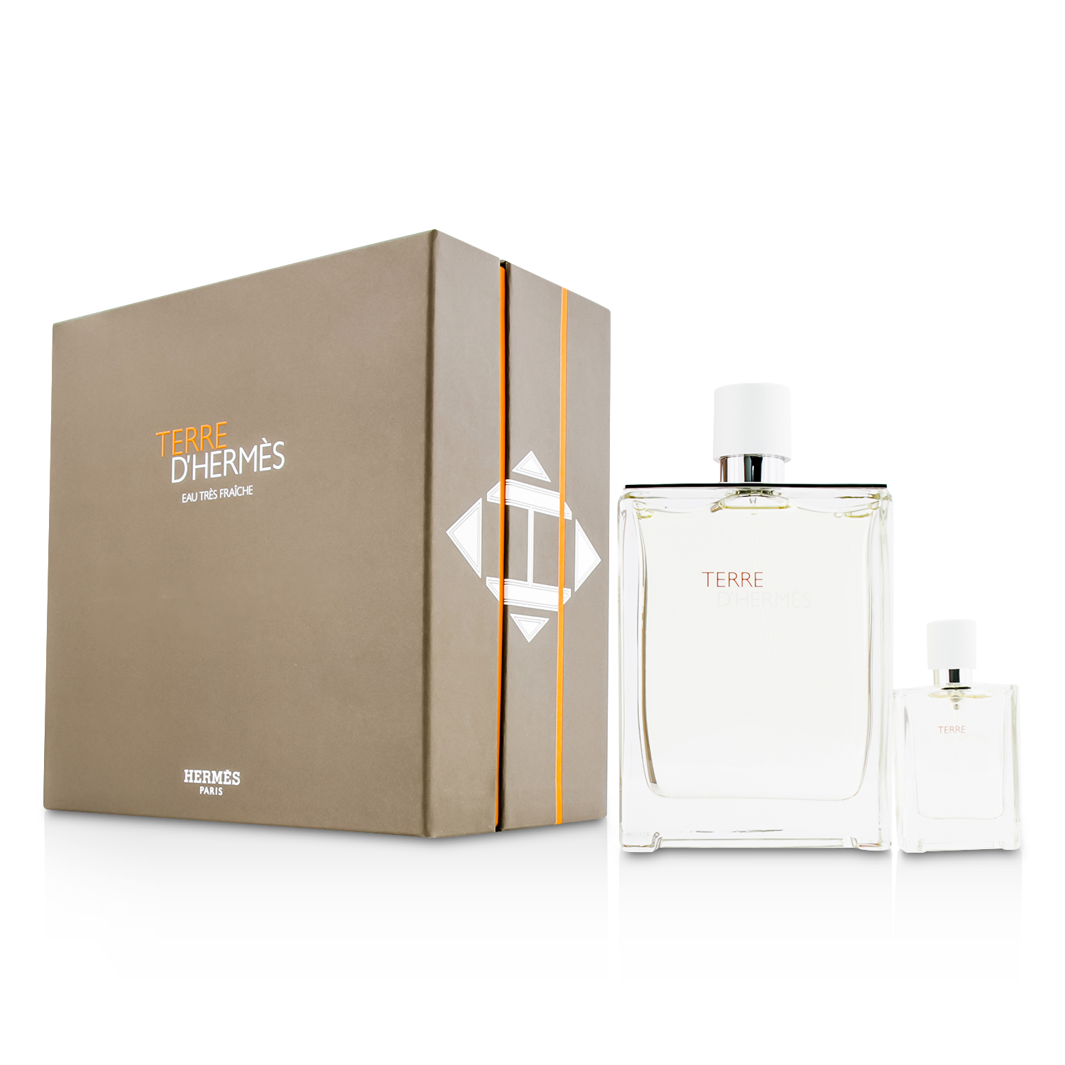 Hermes Terre D'Hermes Eau Tres Fraiche Coffret: Eau De Toilette Spray 125ml/4.2oz + Eau De Toilette Spray 12.5ml/0.42oz 2pcs