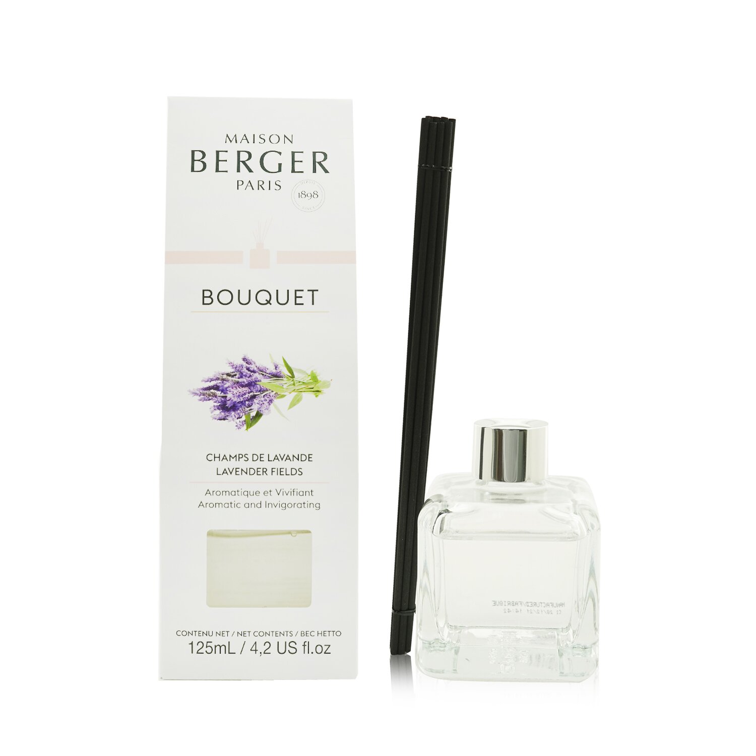 Lampe Berger (Maison Berger Paris) باقة معطرة Cube - Lavender Fields 125ml/4.2oz