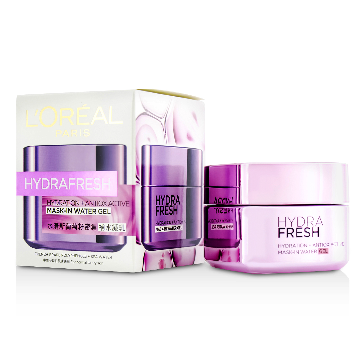 L'Oreal Hydra Fresh Hydration+ Antiox Active Mask-In Water Gel 50ml/1.7oz