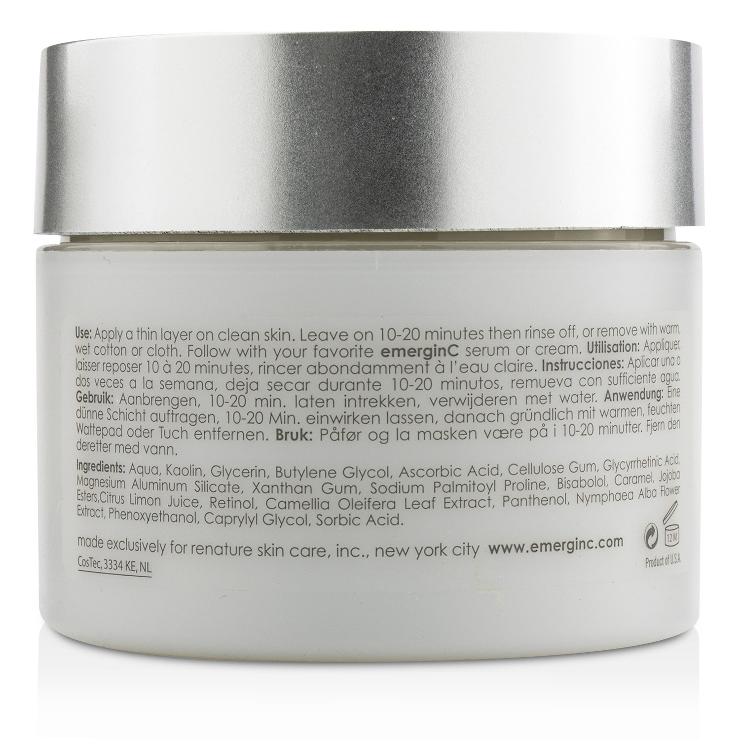 EmerginC Vitamin C + Retinol Mask - Salon Size 240ml/8.1oz