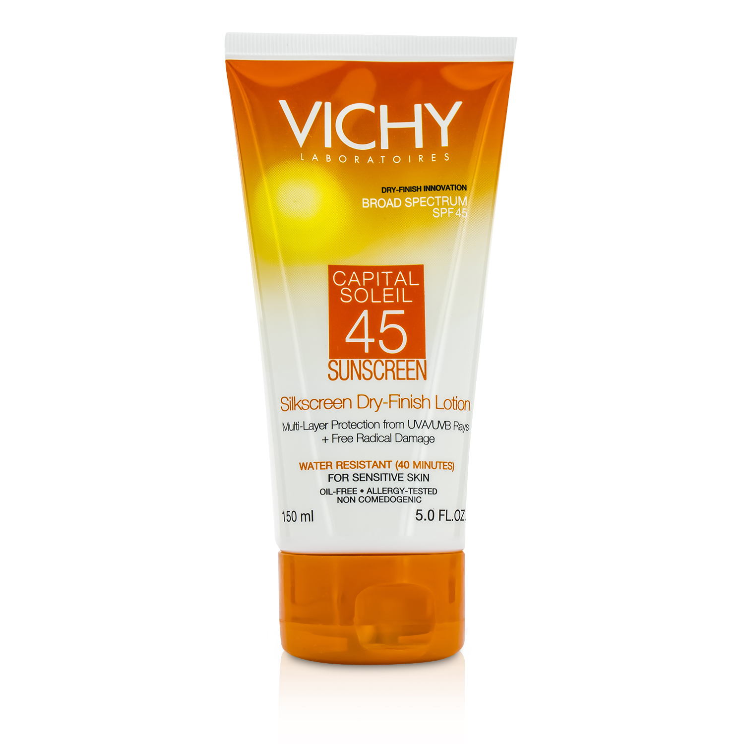 Vichy Capital Soleil Silkscreen Dry-Finish Lotion For Face & Body SPF 45 150ml/5oz