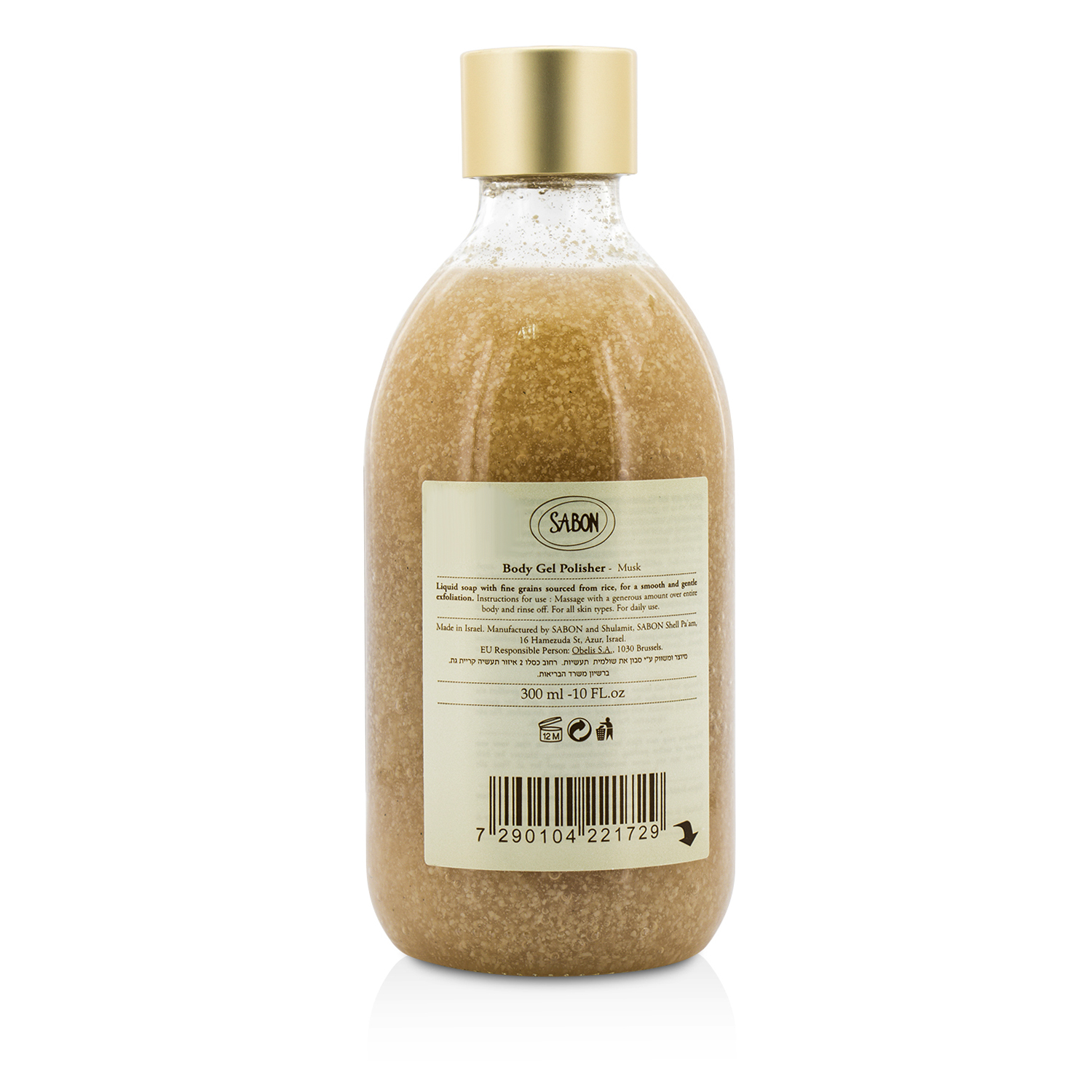 Sabon Gel Pulidor Corporal - Musk 300ml/10oz