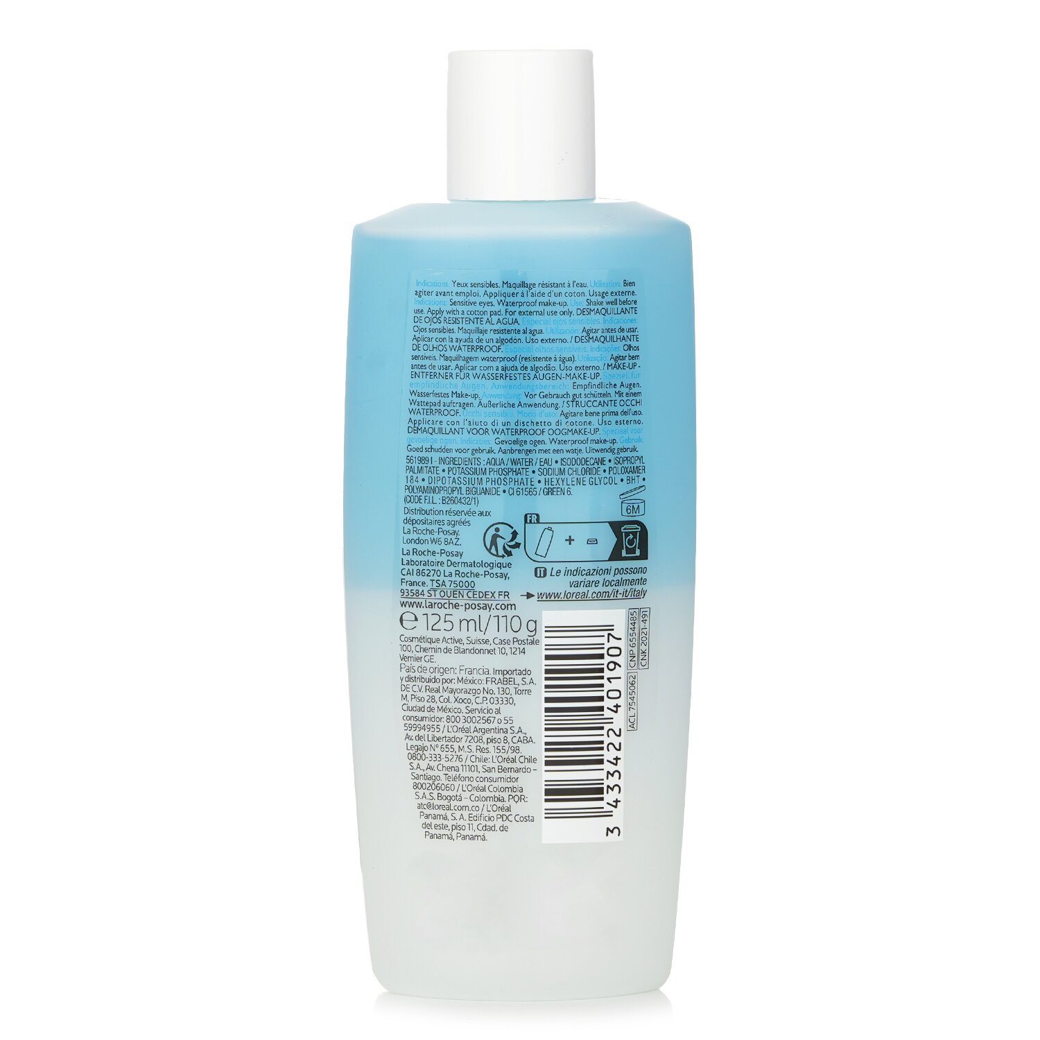 La Roche Posay Respectissime Waterproof Eye Makeup Remover 125ml/4oz
