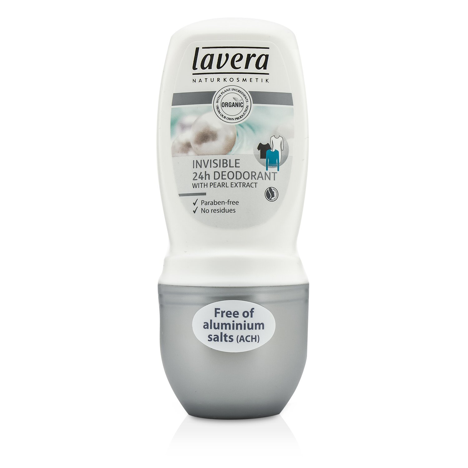 Lavera 24h Deodorant Roll-On with Pearl Extract - Invisible 50ml/1.7oz