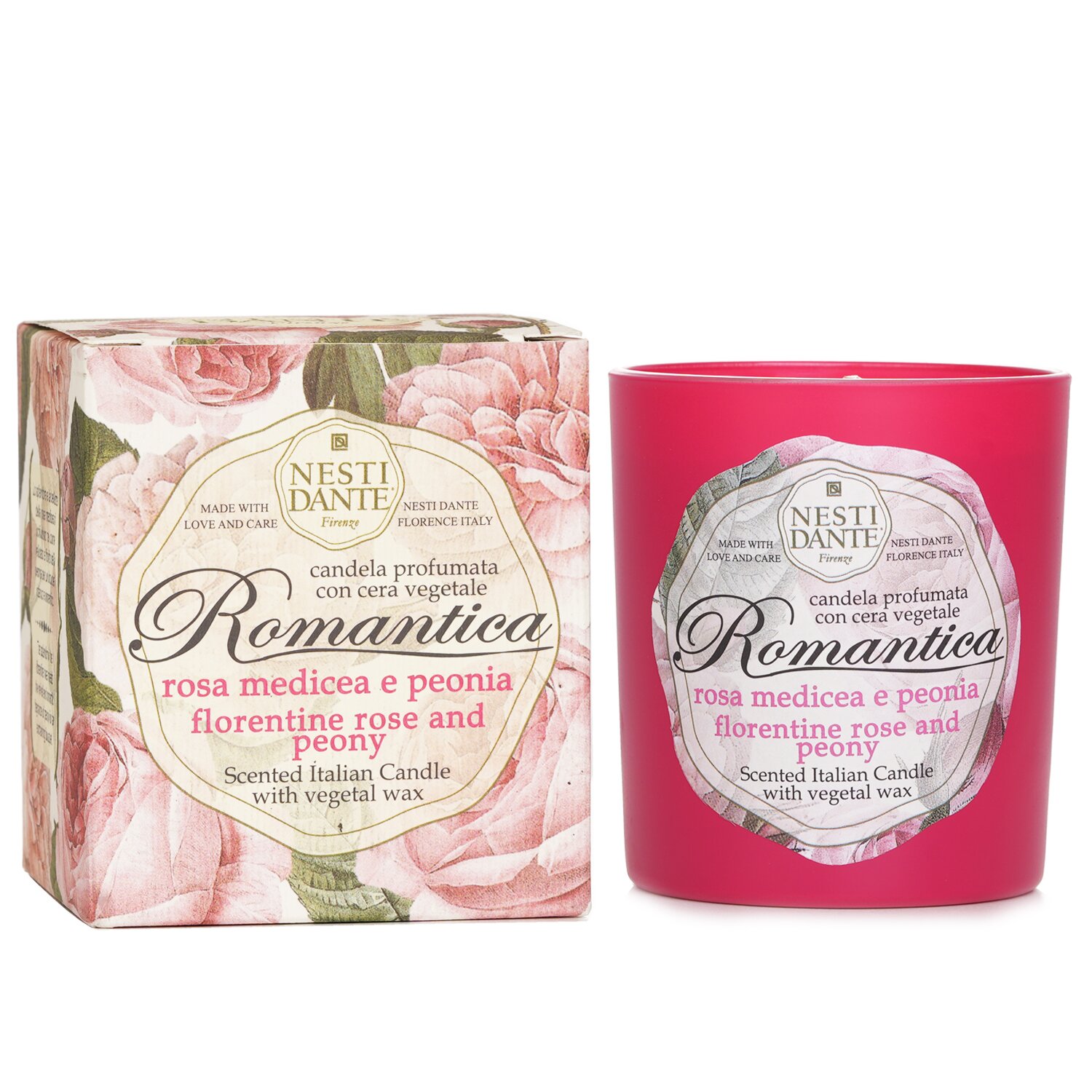 Nesti Dante Scented Italian Candle - Romantica Florentine Rose & Peony 160g/5.64oz