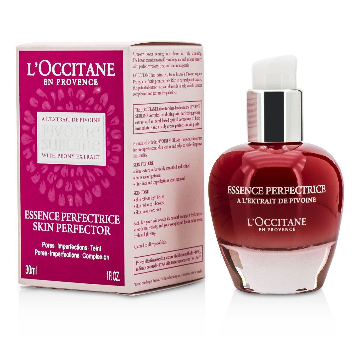 L'Occitane Peony Pivoine Sublime Skin Perfector Essence 30ml/1oz
