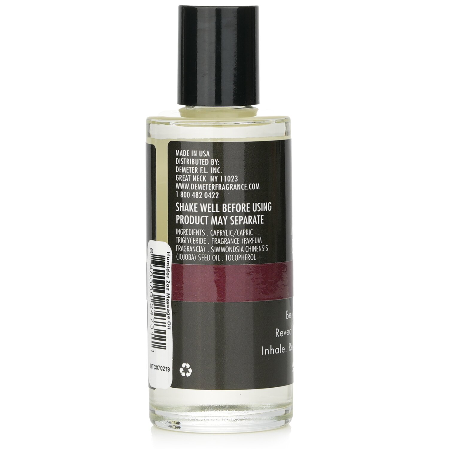 Demeter Humidor Massage & Body Oil 60ml/2oz