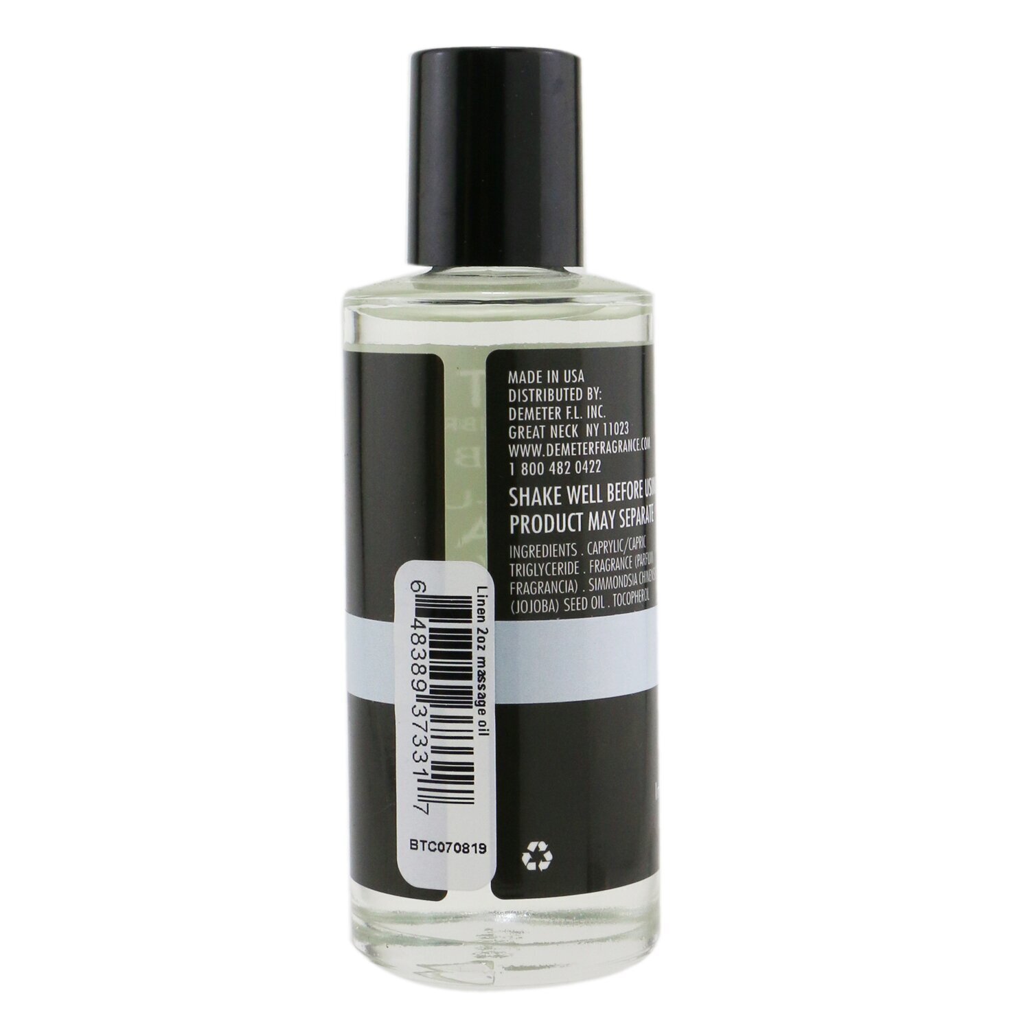 Demeter Linen Massage & Body Oil 60ml/2oz