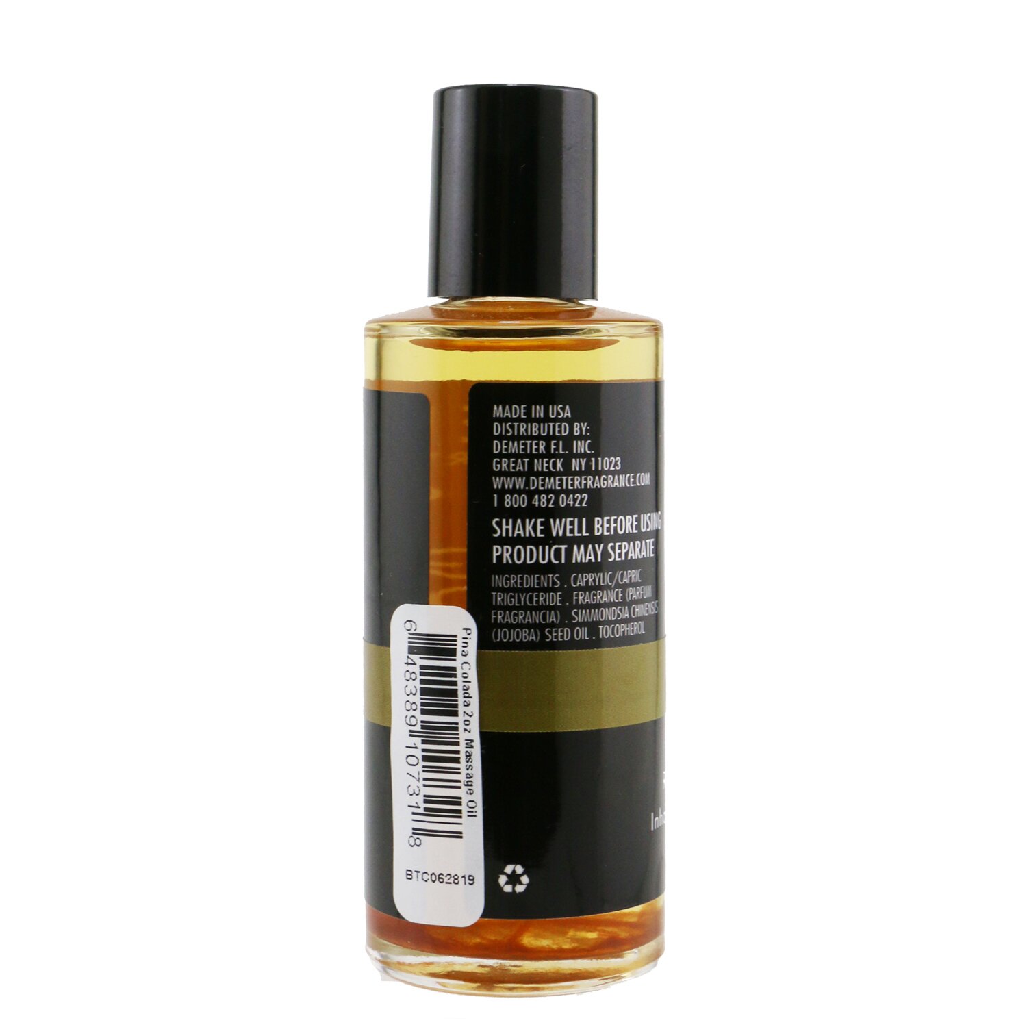 Demeter Pina Colada Massage & Body Oil 60ml/2oz