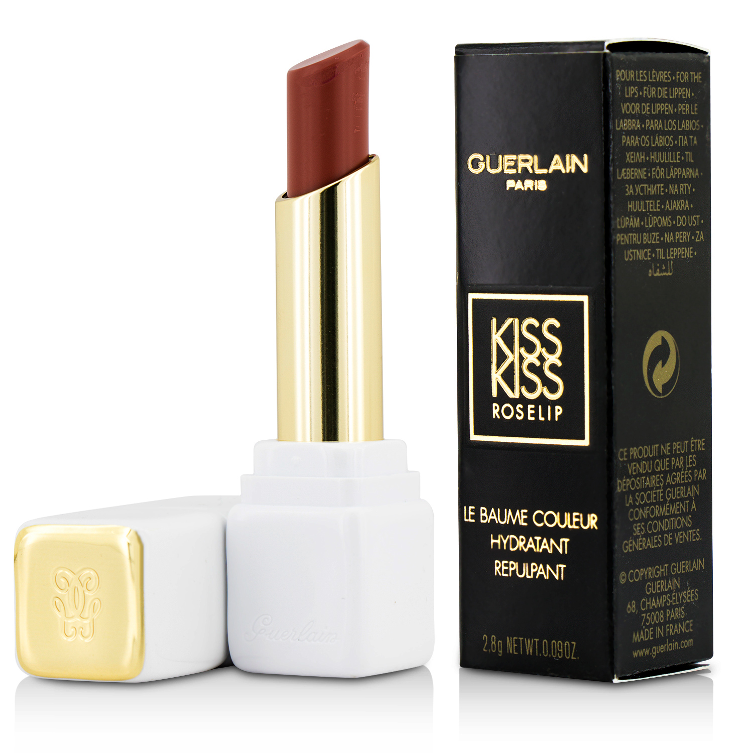 Guerlain KissKiss Roselip Hydrating & Plumping Tinted Lip Balm 2.8g/0.09oz