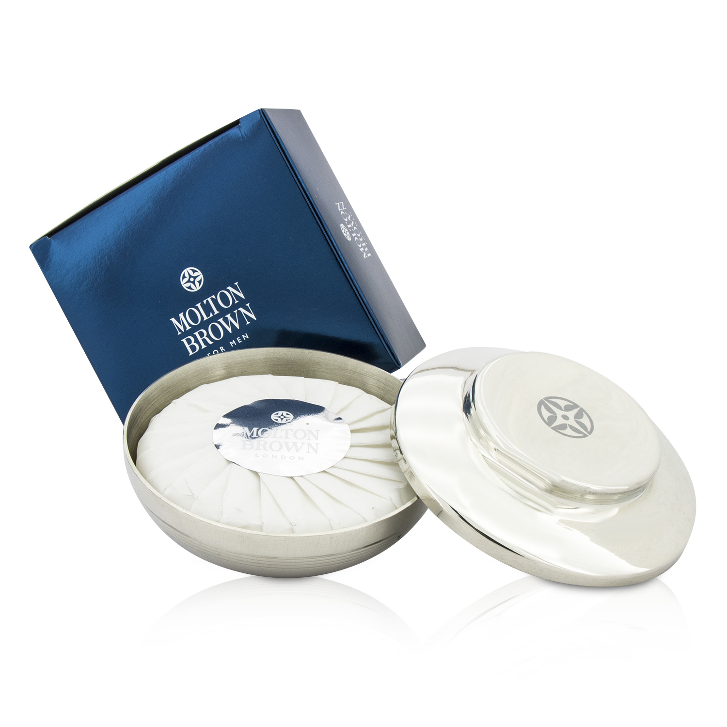 Molton Brown ชุด Moisture-Rich Shaving Soap in a Bowl:สบู่โกนหนวด Shaving Soap 100g + จานรอง Shaving Bowl 1 ชิ้น 2pcs