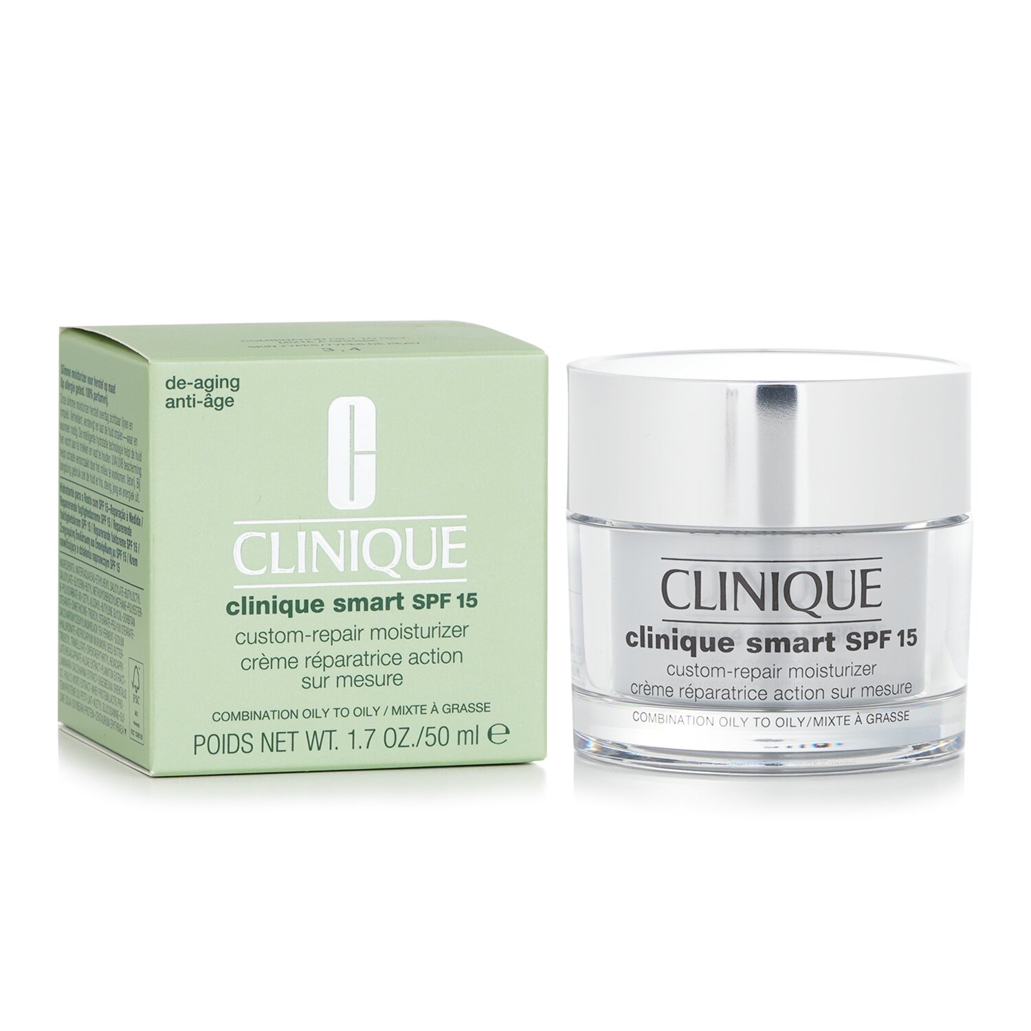 Clinique Smart Custom-Repair Увлажняющее Средство SPF 15 (для Комбинированной и Жирной Кожи) 50ml/1.7oz
