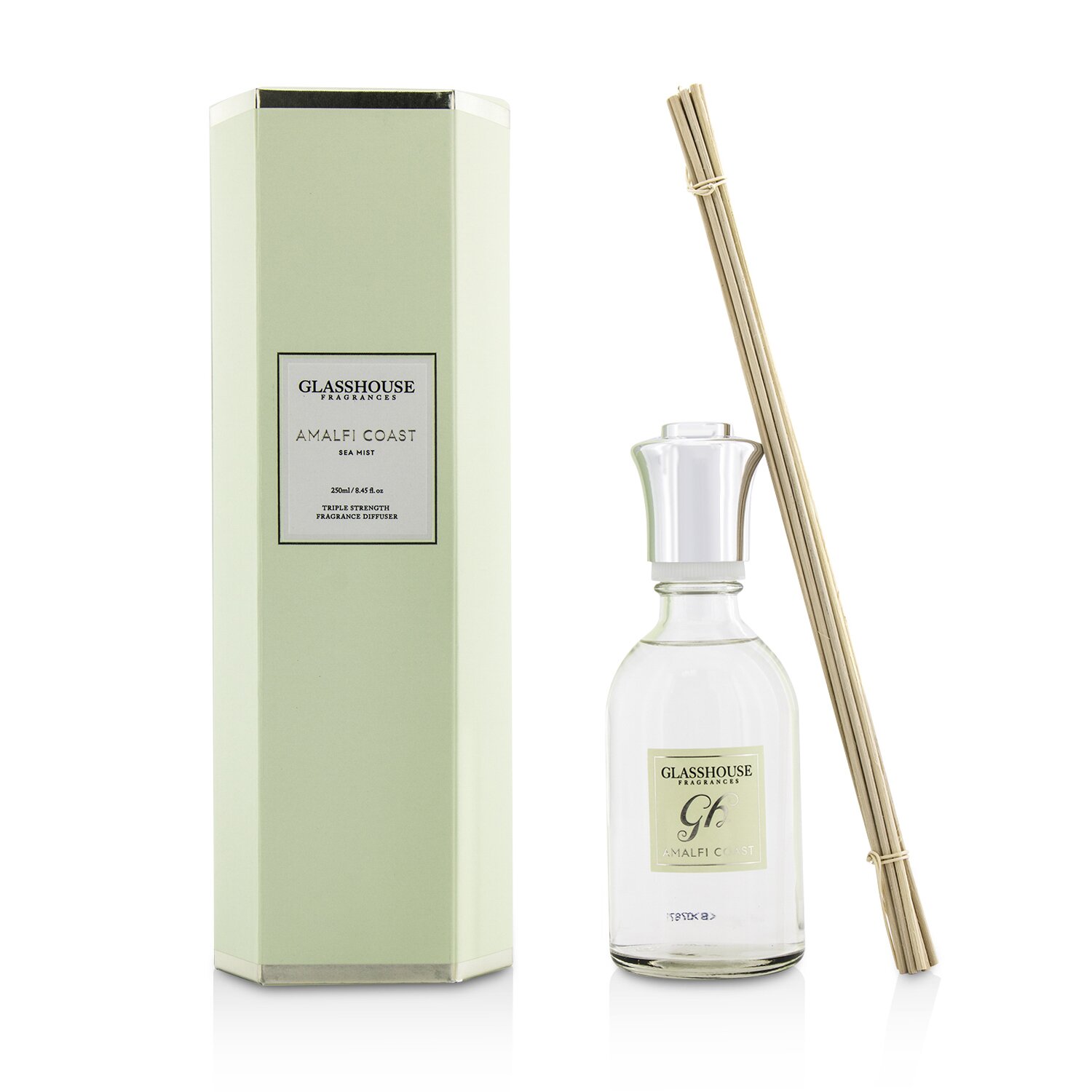 Glasshouse Triple Strength Fragrance Diffuser - Amalfi Coast (Sea Mist) 250ml/8.45oz