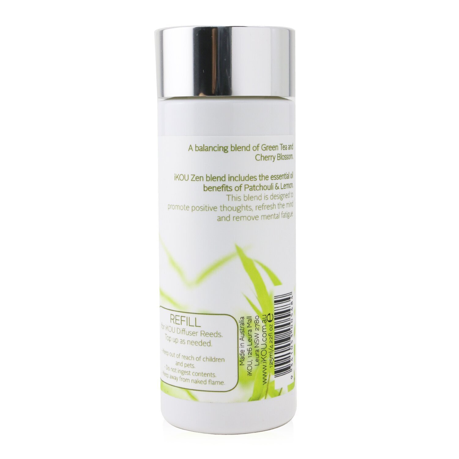 iKOU Diffuser Reeds Refill - Zen (Green Tea & Cherry Blossom) 125ml/4.22oz