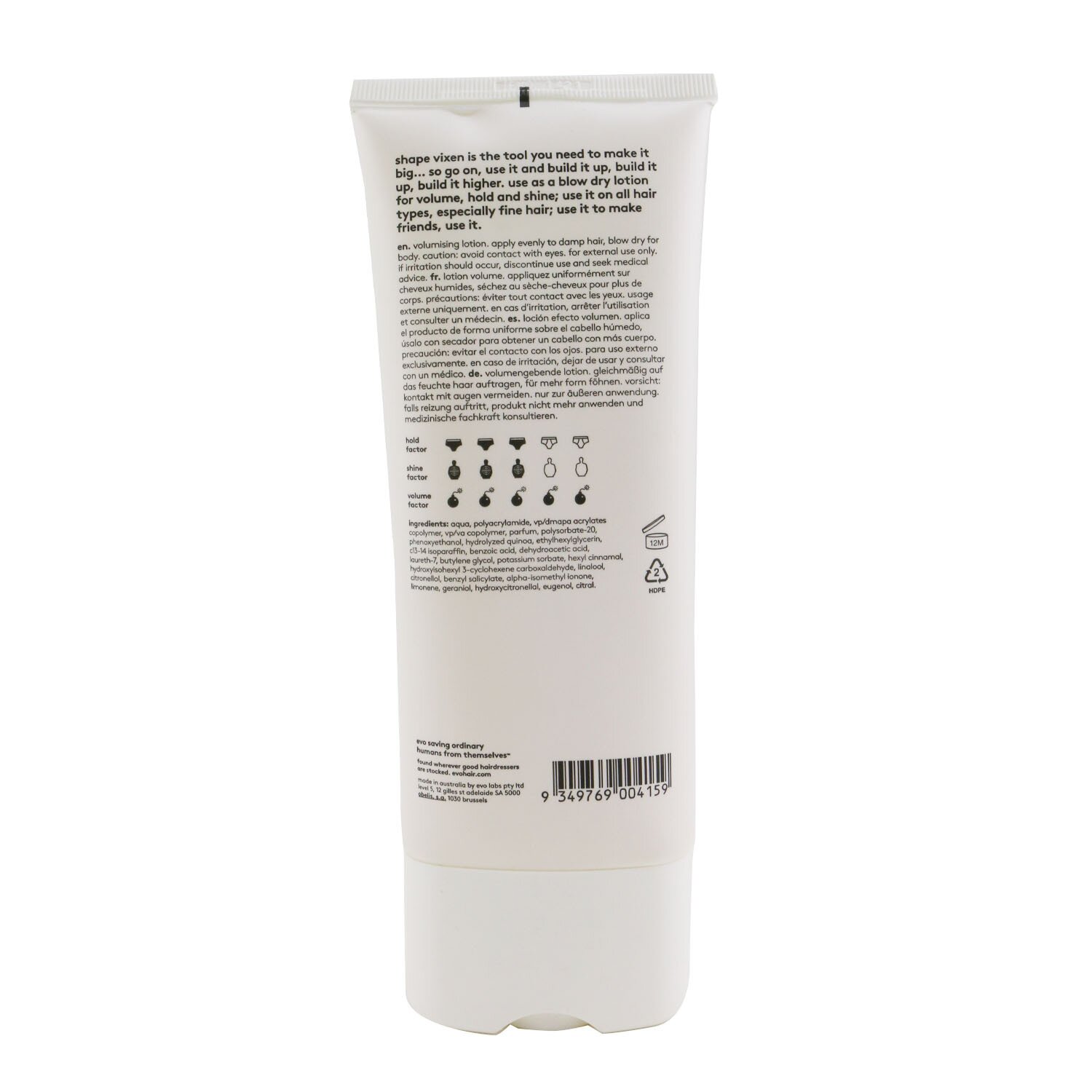 Evo Shape Vixen Volumising Lotion 200ml/6.8oz