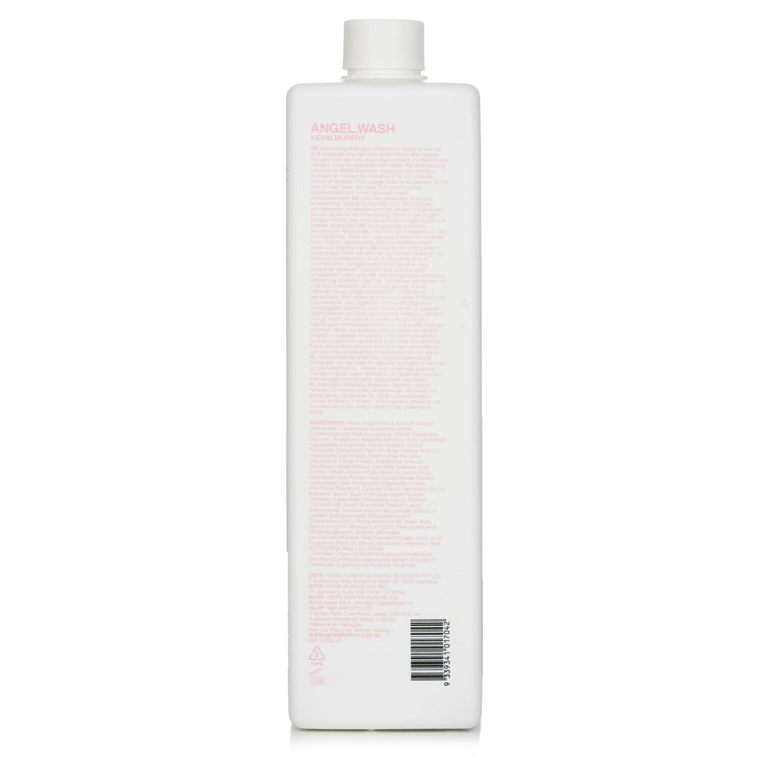 Kevin.Murphy Angel.Wash (A Volumising Shampoo - For Fine Coloured Hair) 1000ml/33.8oz