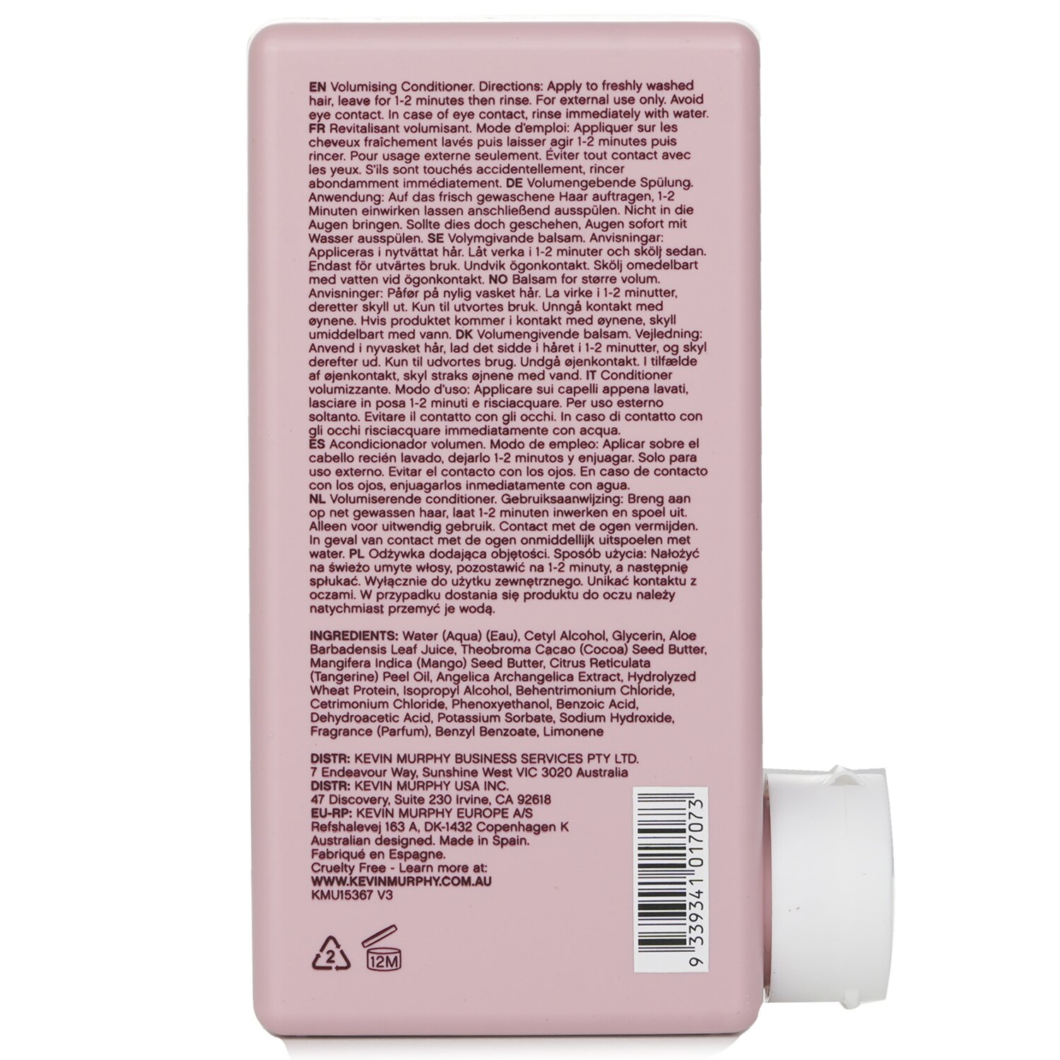 Kevin.Murphy Angel.Rinse (A Volumising Conditioner - For Fine, Dry or Coloured Hair) 250ml/8.4oz