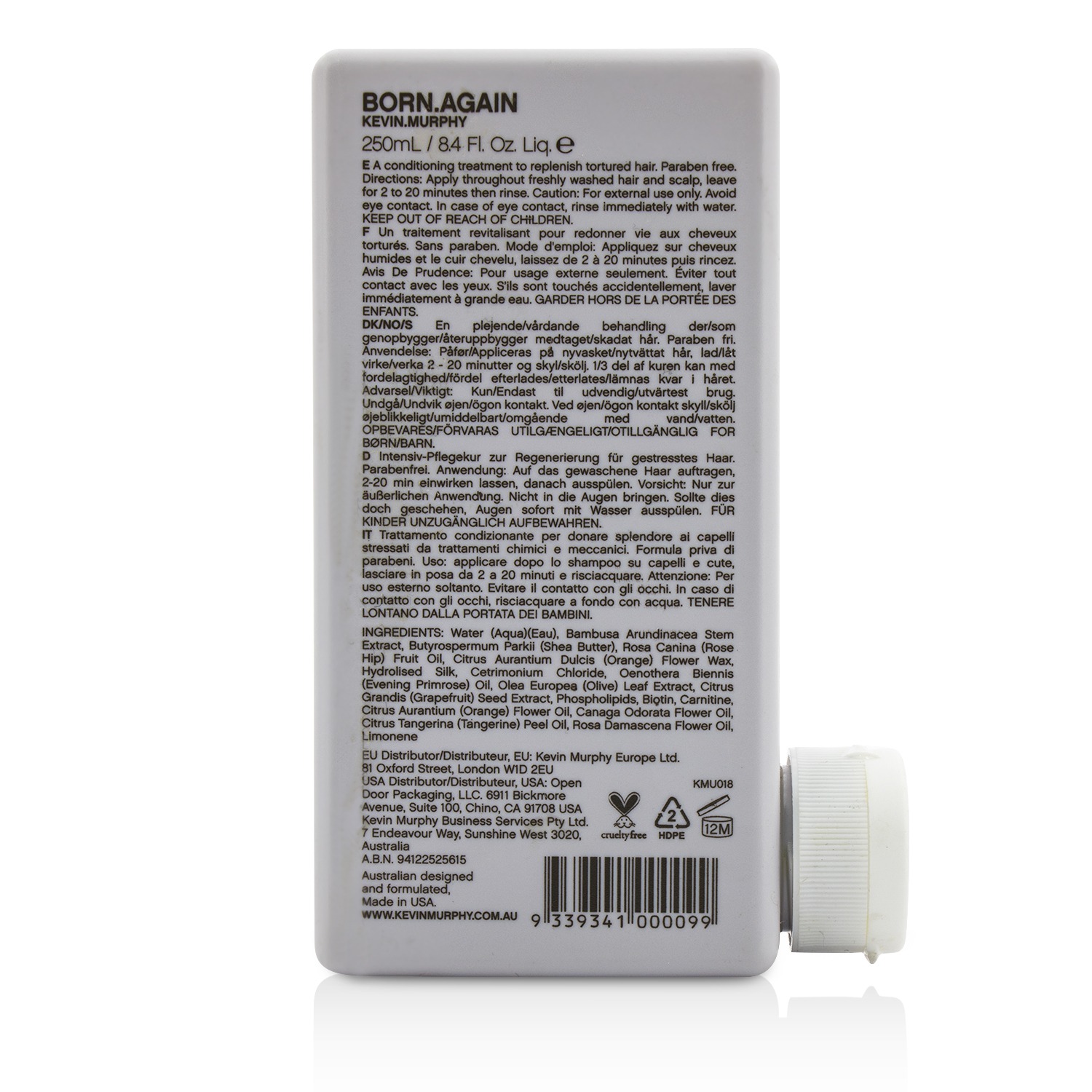 Kevin.Murphy Born.Again Essential Treatment (An Antioxidant Conditioning Treatment - For Damaged Hair) 250ml/8.4oz