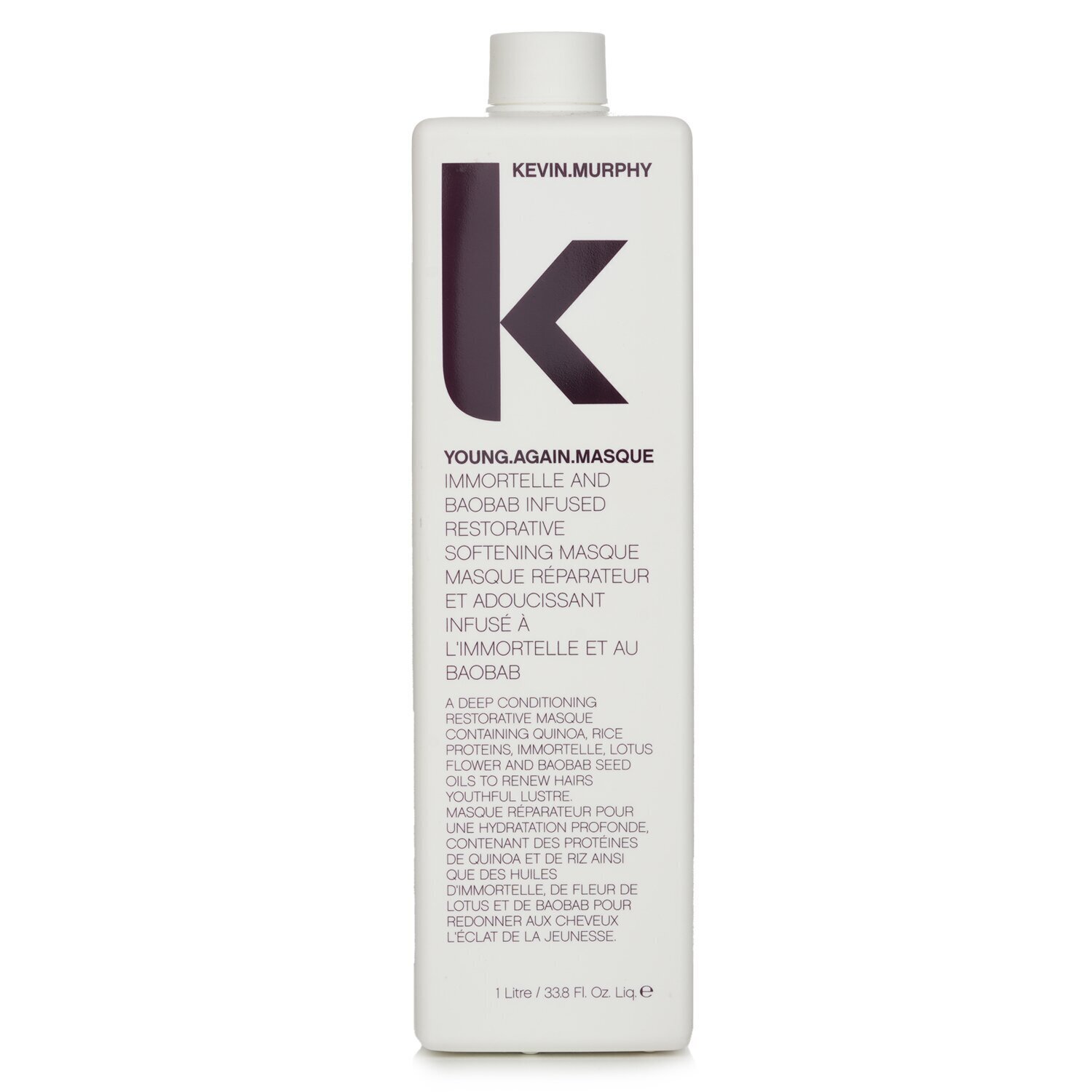 Kevin.Murphy Young.Again.Masque (Immortelle and Baobab Infused Restorative Softening Masque - To Dry Damaged or Brittle Hair) 1000ml/33.8oz