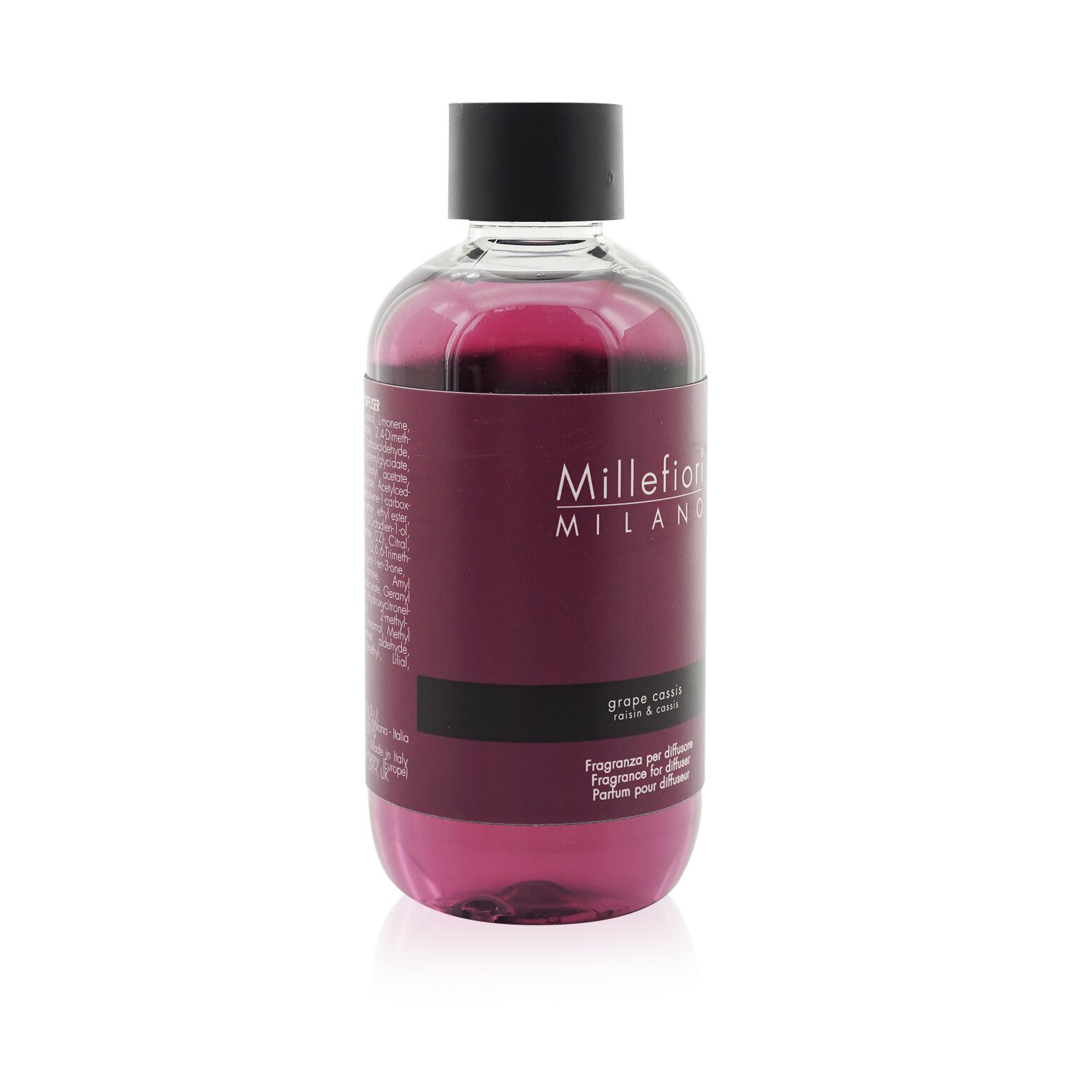 Millefiori Natural Fragrance Diffuser Refill - Grape Cassis 250ml/8.45oz