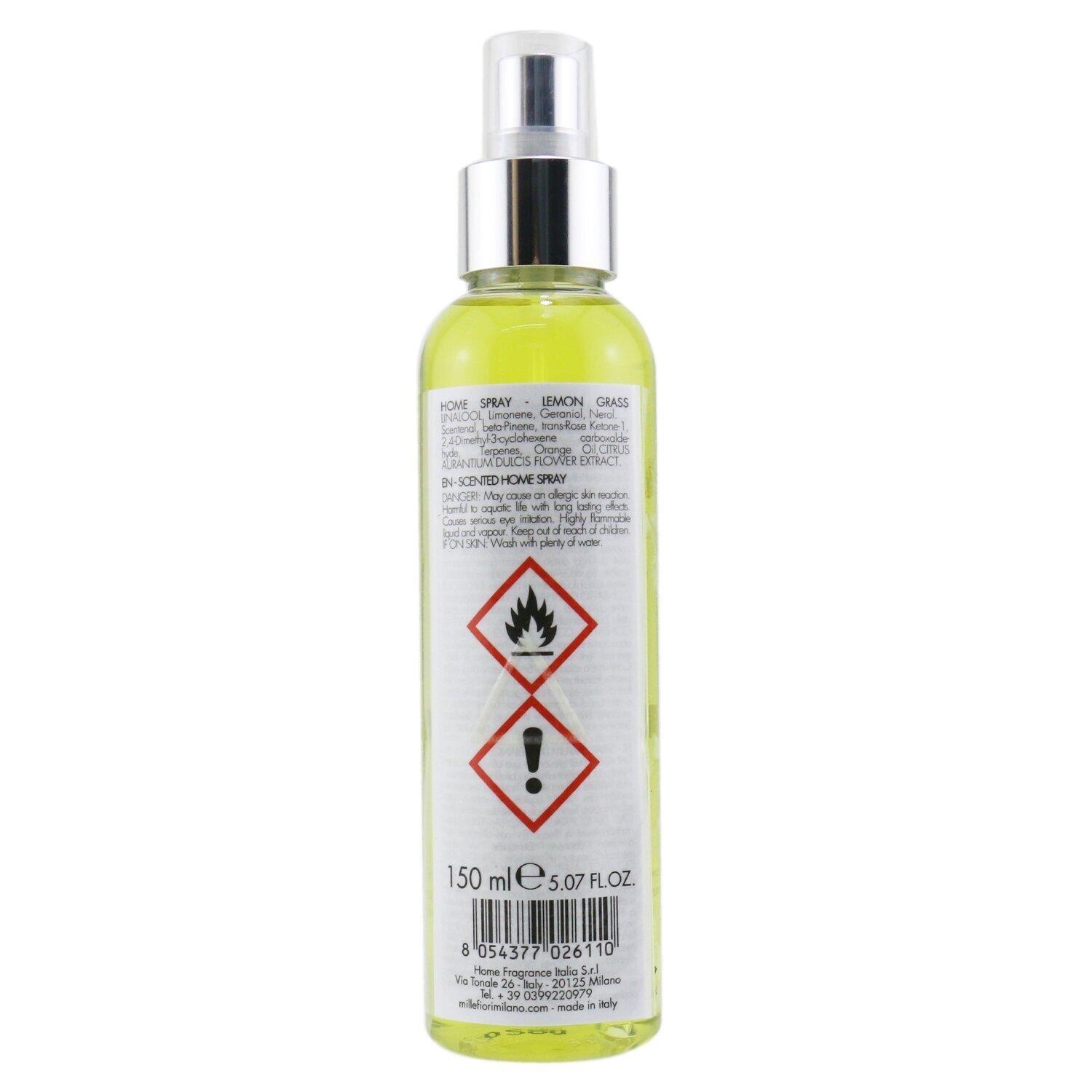 Millefiori 千花  自然香氛家居噴霧 - Lemon Grass 150ml/5oz