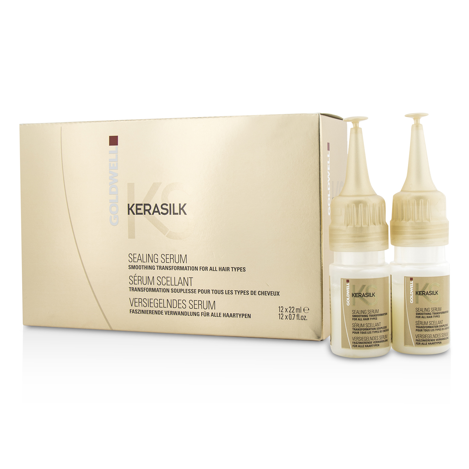 Goldwell Wygładzające serum do każdego rodzaju włosów Kerasilk Sealing Serum - Smoothing Transformation (For All Hair Types) 12x22ml/0.7oz