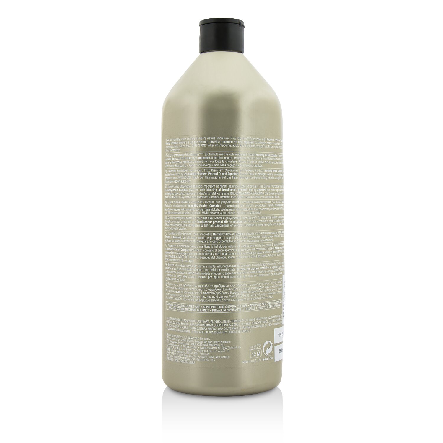 Redken Frizz Dismiss Conditioner (Humidity Protection and Smoothing) 1000ml/33.8oz