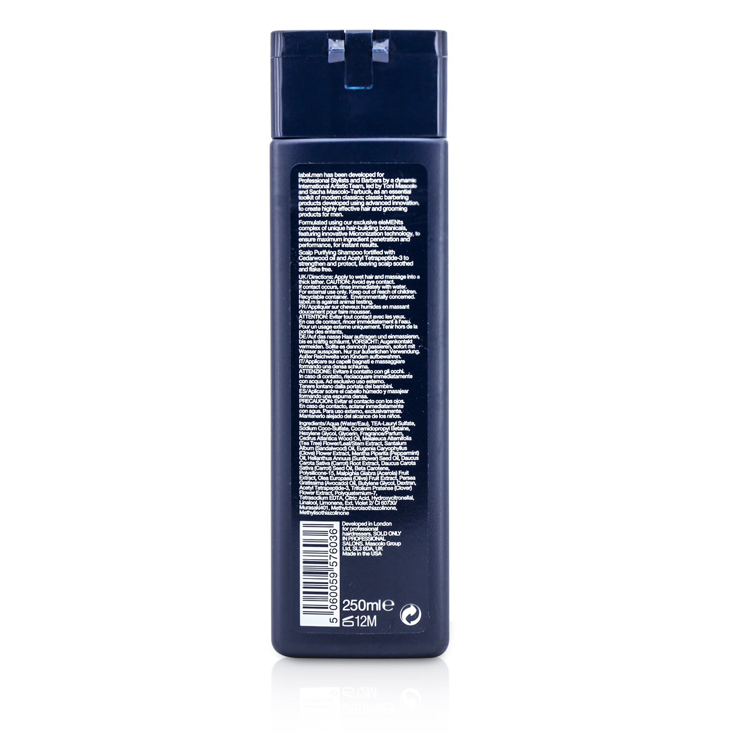 Label.M Men's Scalp Purifying Shampoo (Strengthens and Builds Thickness, Leaving Scalp Toned and Refreshed, Clean Healthy Results) 250ml/8.4oz