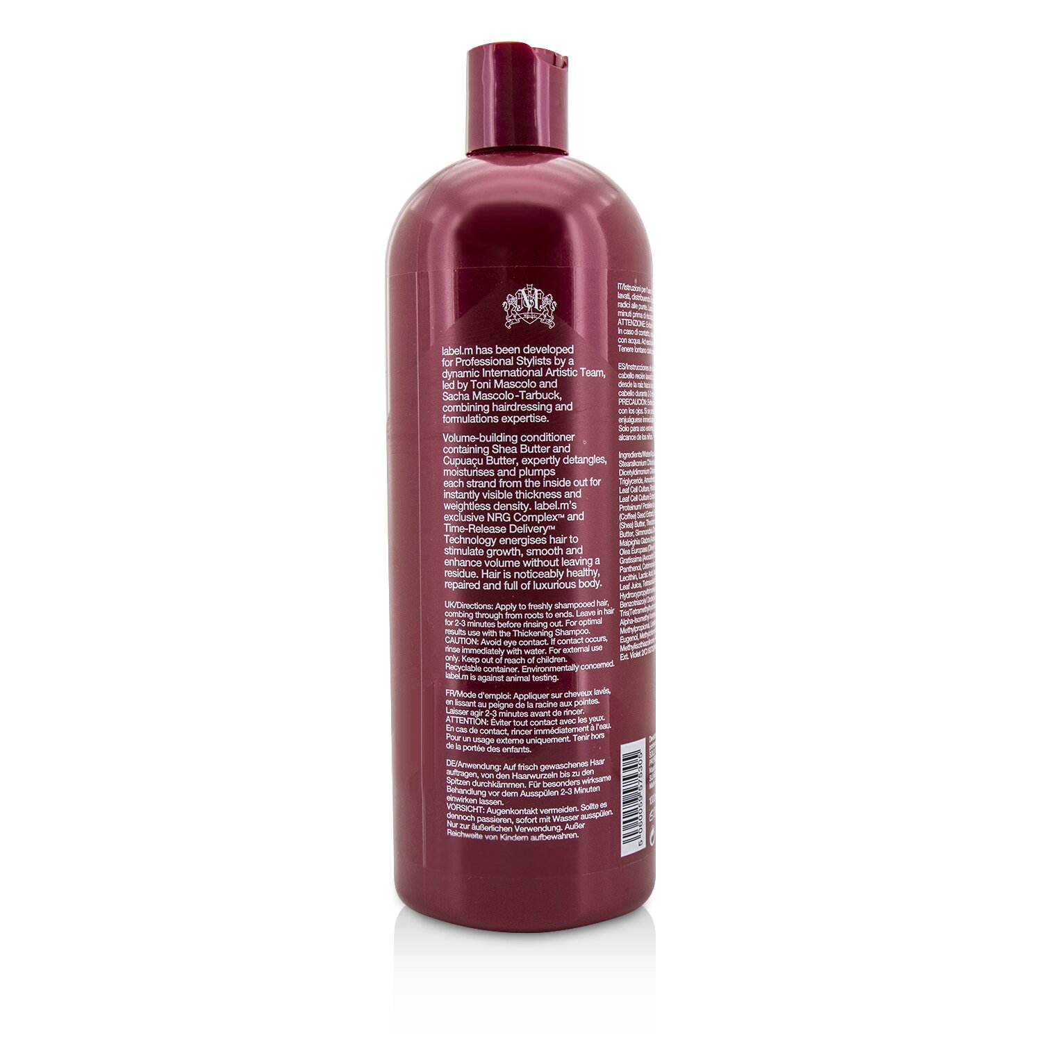 Label.M Thickening Conditioner (Hydrates and Nourishes Whilst Infusing Hair with Weightless Volume For Long-Lasting Body and Lift) 1000ml/33.8oz