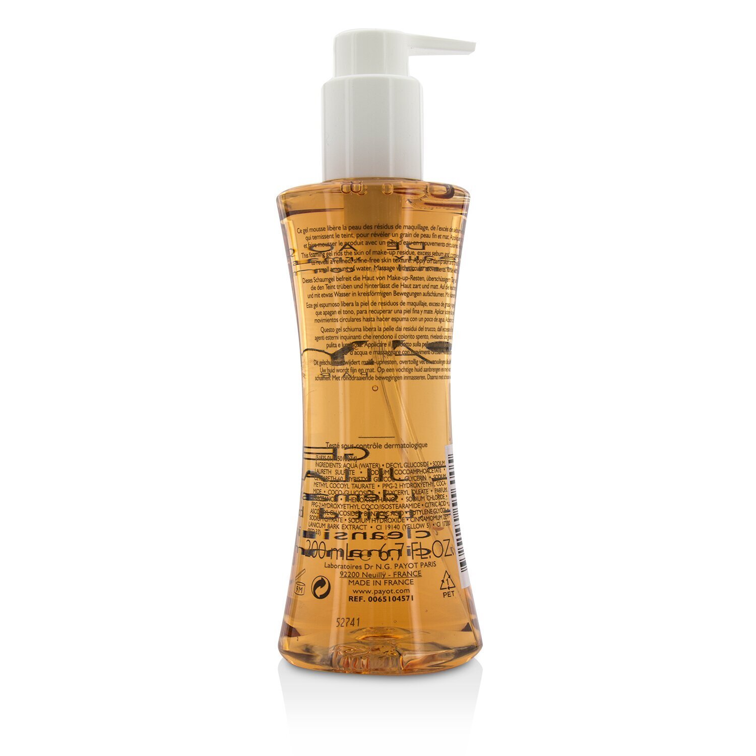 Payot Les Demaquillantes Gel Demaquillant D'Tox Очищающий Гель с Экстрактом Корицы - для Нормальной и Комбинированной Кожи 200ml/6.7oz