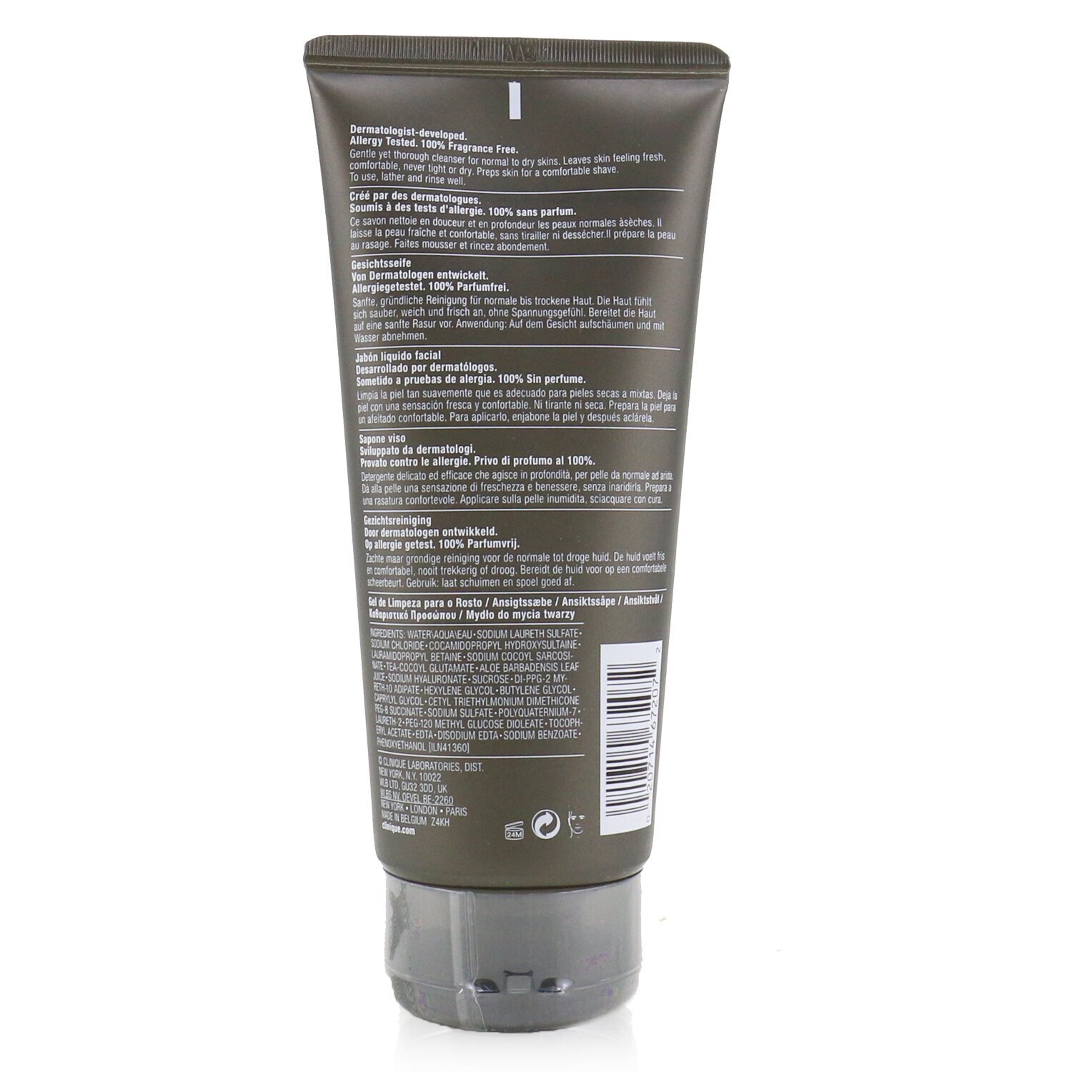 Clinique Pánská péče pro mytí obličeje Men Face Wash (normální až suchá pleť) 200ml/6.7oz