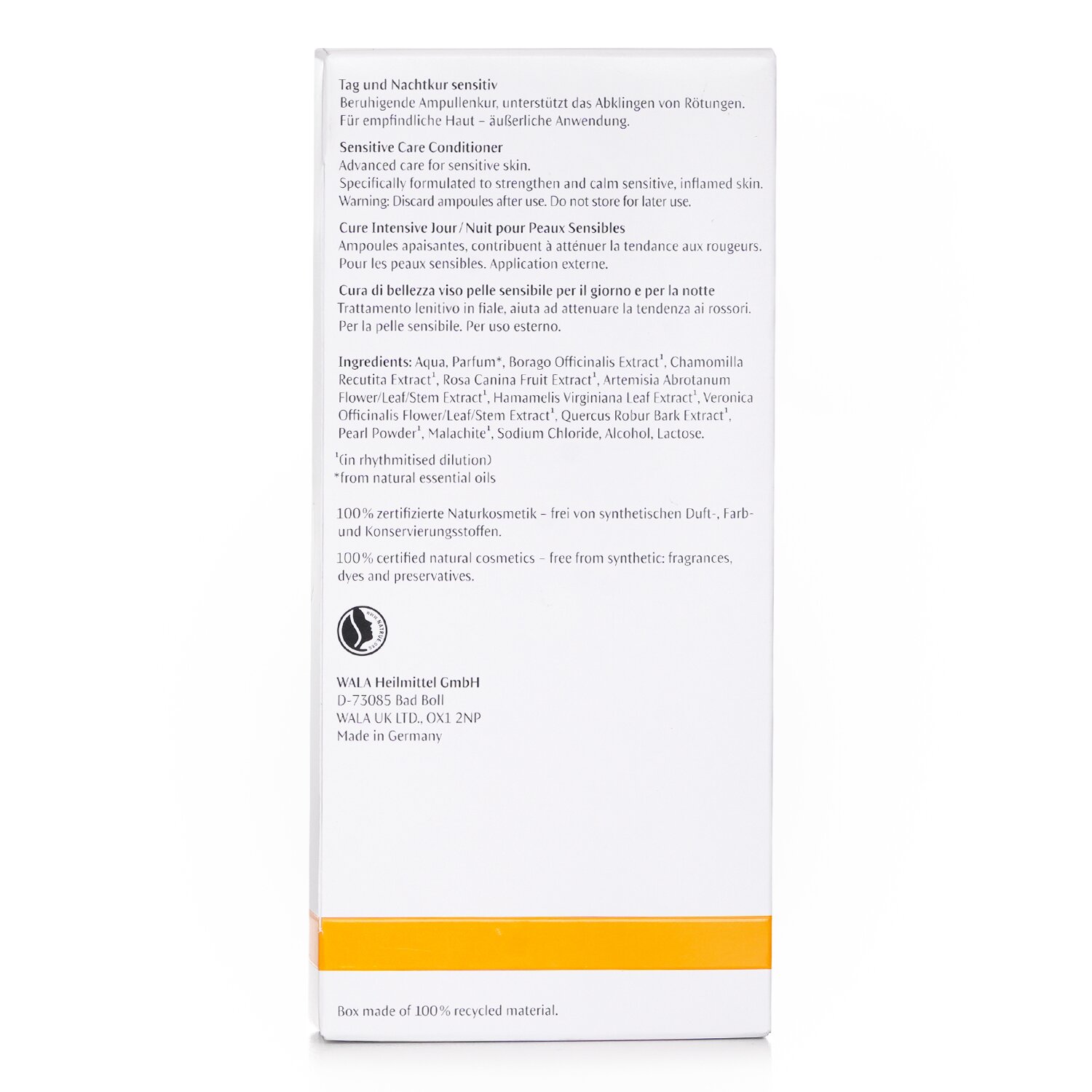 Dr. Hauschka Sensitive Care Conditioner (For Sensitive Skin) 10 Ampules