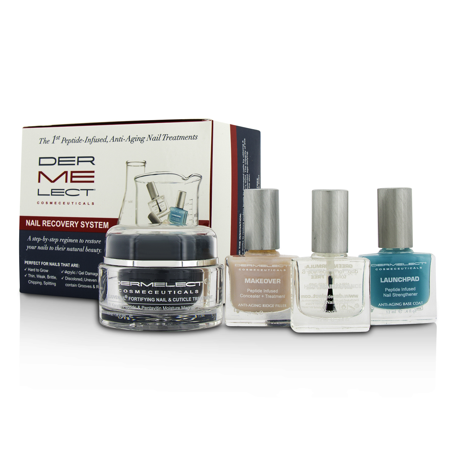 Dermelect Система за Възстановяване на Ноктите Комплект 4pcs