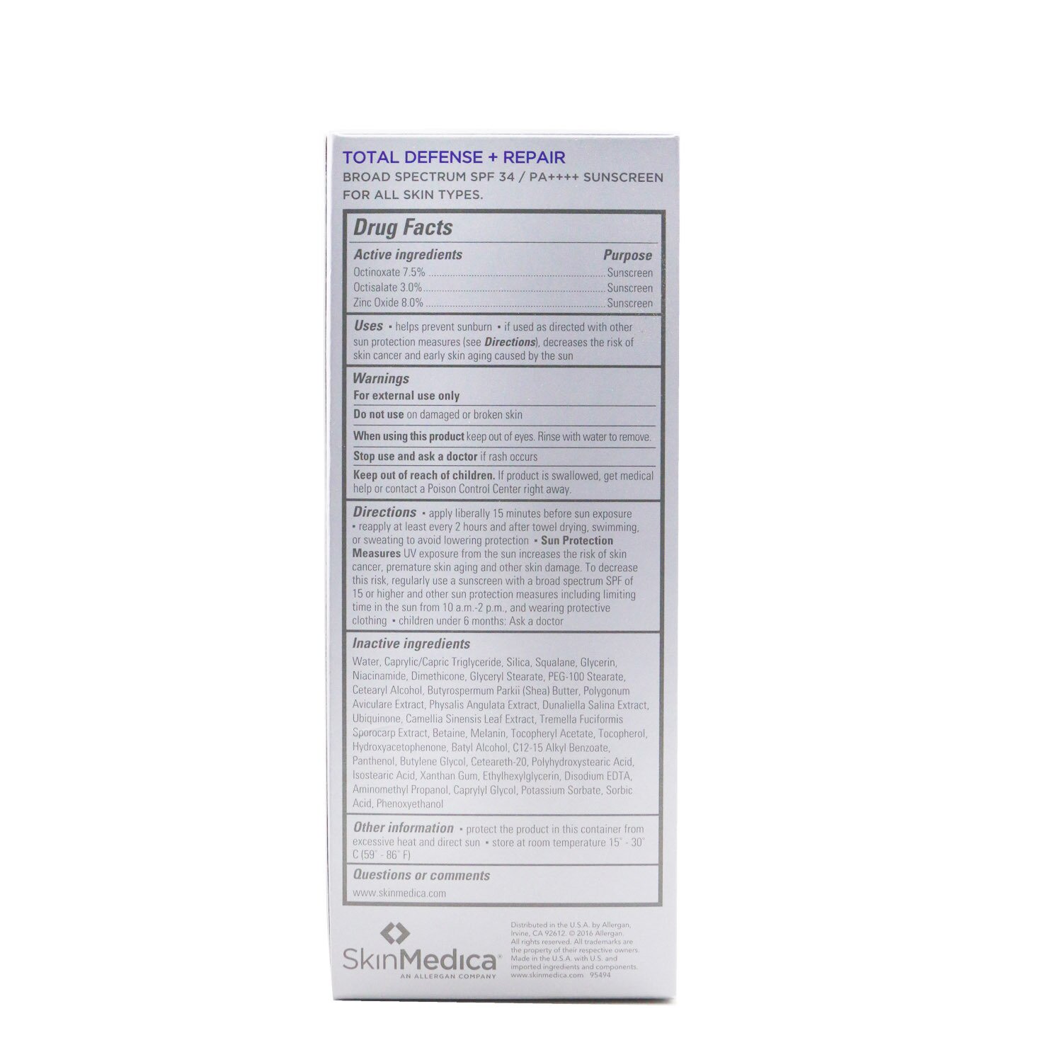 Skin Medica Total Defense + Repair SPF 34 65g/2.3oz