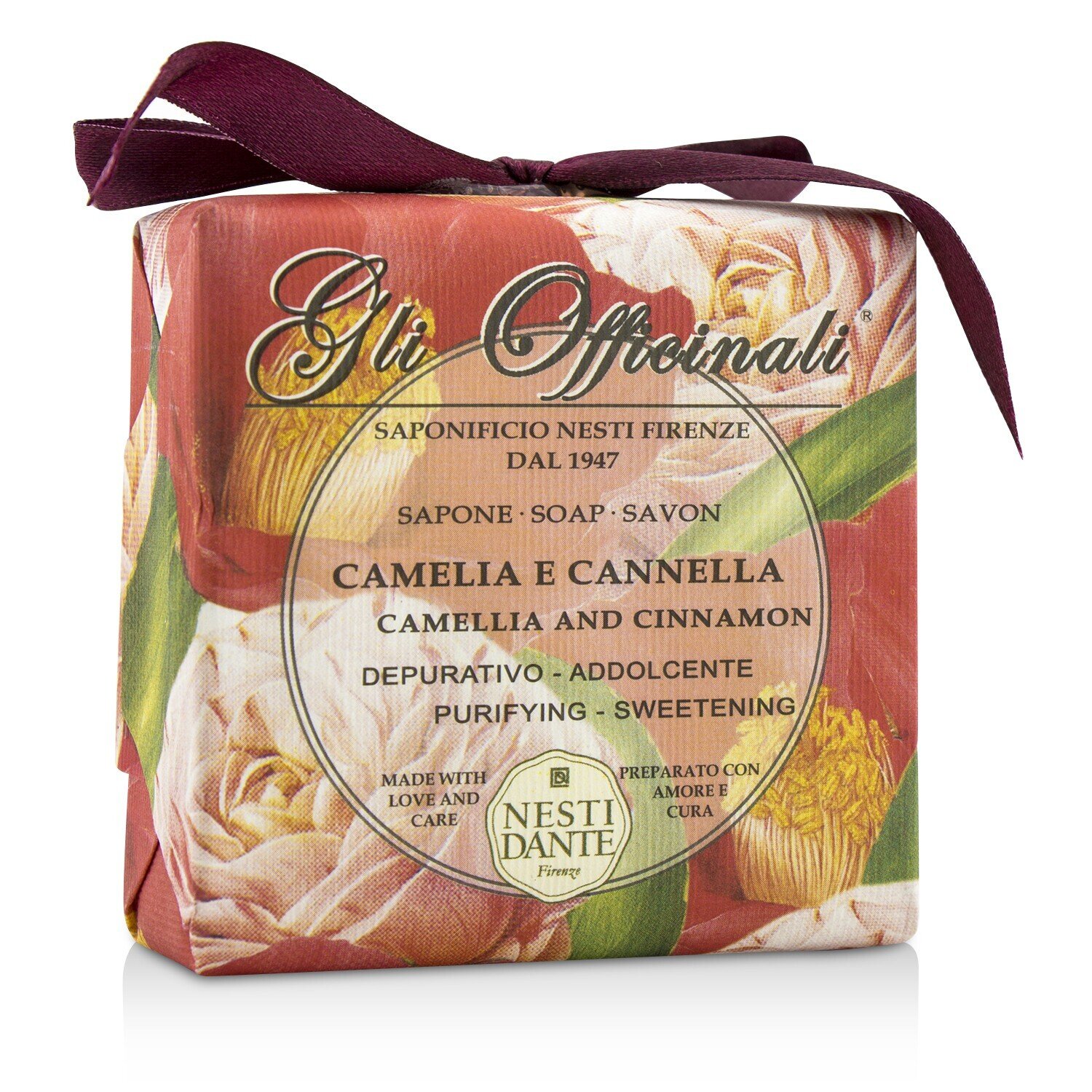 Nesti Dante Gli Officinali Σαπούνι - Camellia & Cinnamon - Καθαρό και Γλυκό 200g/7oz