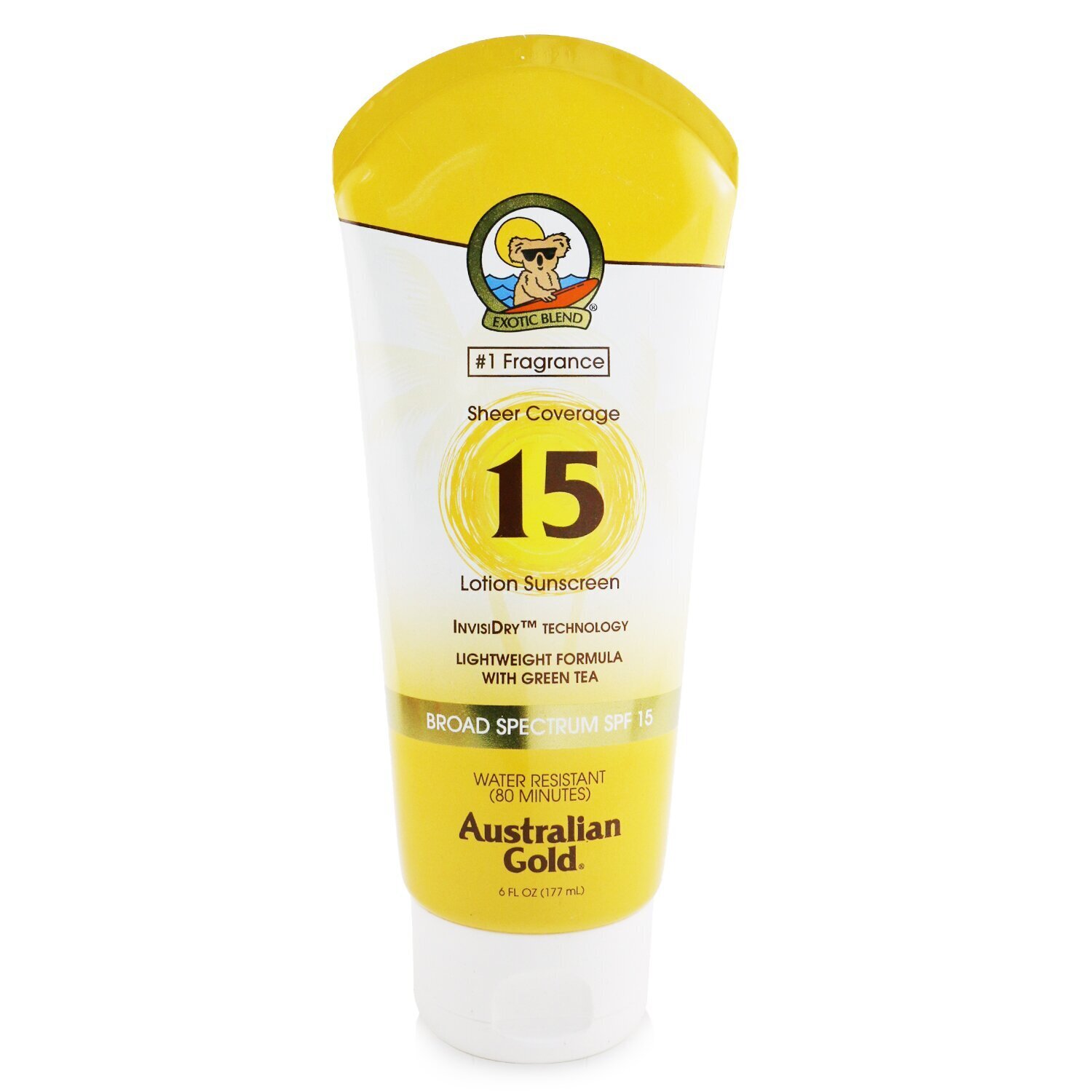 Australian Gold Sheer Coverage Солнцезащитный Лосьон SPF 15 177ml/6oz