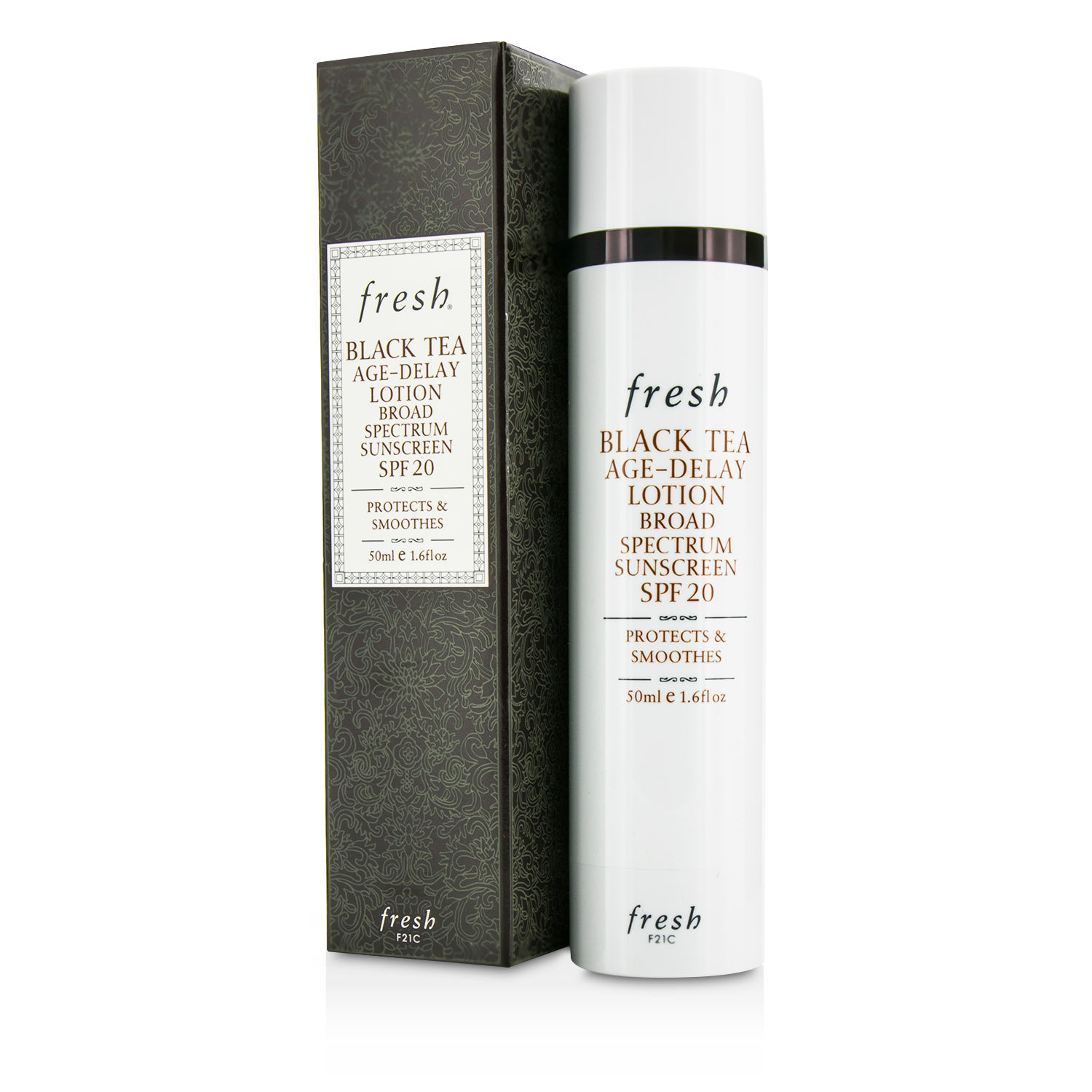 Fresh Black Tea Age-Delay Lotion Broad Spectrum Sunscreen SPF 20 (Exp. Date 04/2016) 50ml/1.6oz