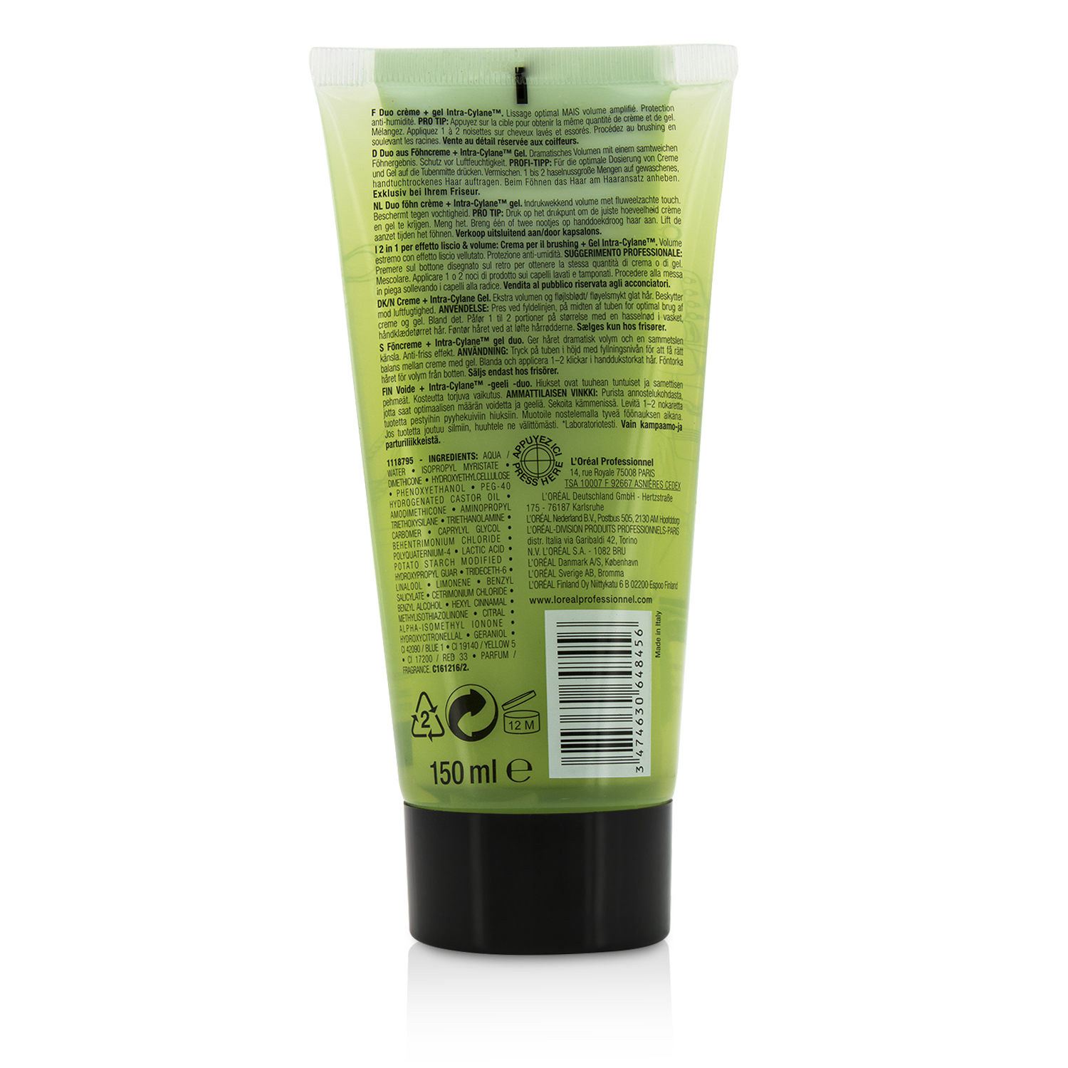 L'Oreal Professionnel Dual Stylers by Tecni.Art Liss & Pump-Up (Volume 2) 150ml/5oz