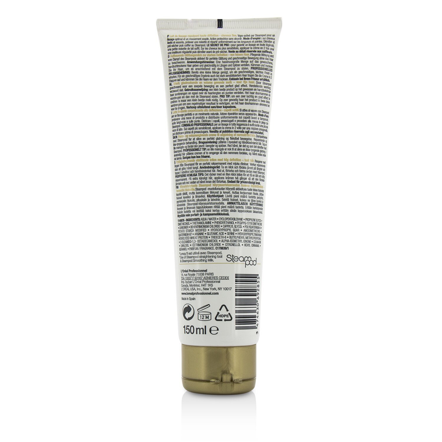 L'Oreal Professionnel Steampod Steam Activated Care Разглаживающее Молочко (для Тонких Волос) 150ml/5oz
