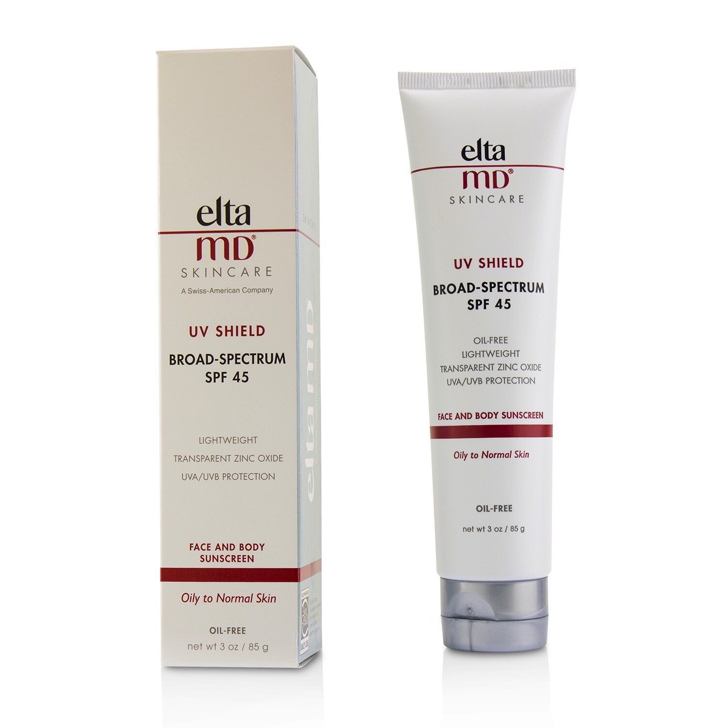 安妍科 EltaMD 无油防护乳防护霜SPF45 - 油性至中性肌肤适用 85g/3oz