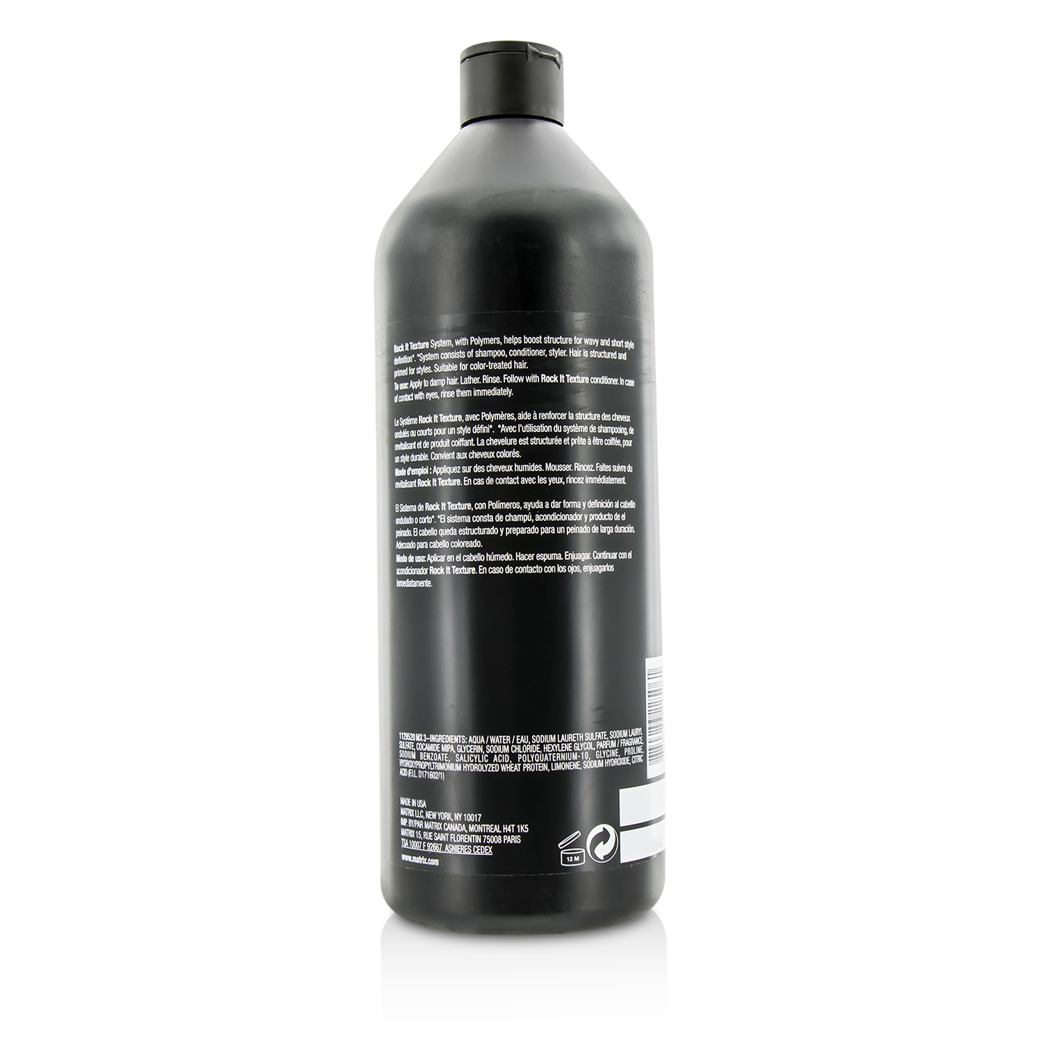 Matrix Total Results Rock It Texture Polymers Shampoo (Untuk Tekstur) 1000ml/33.8oz