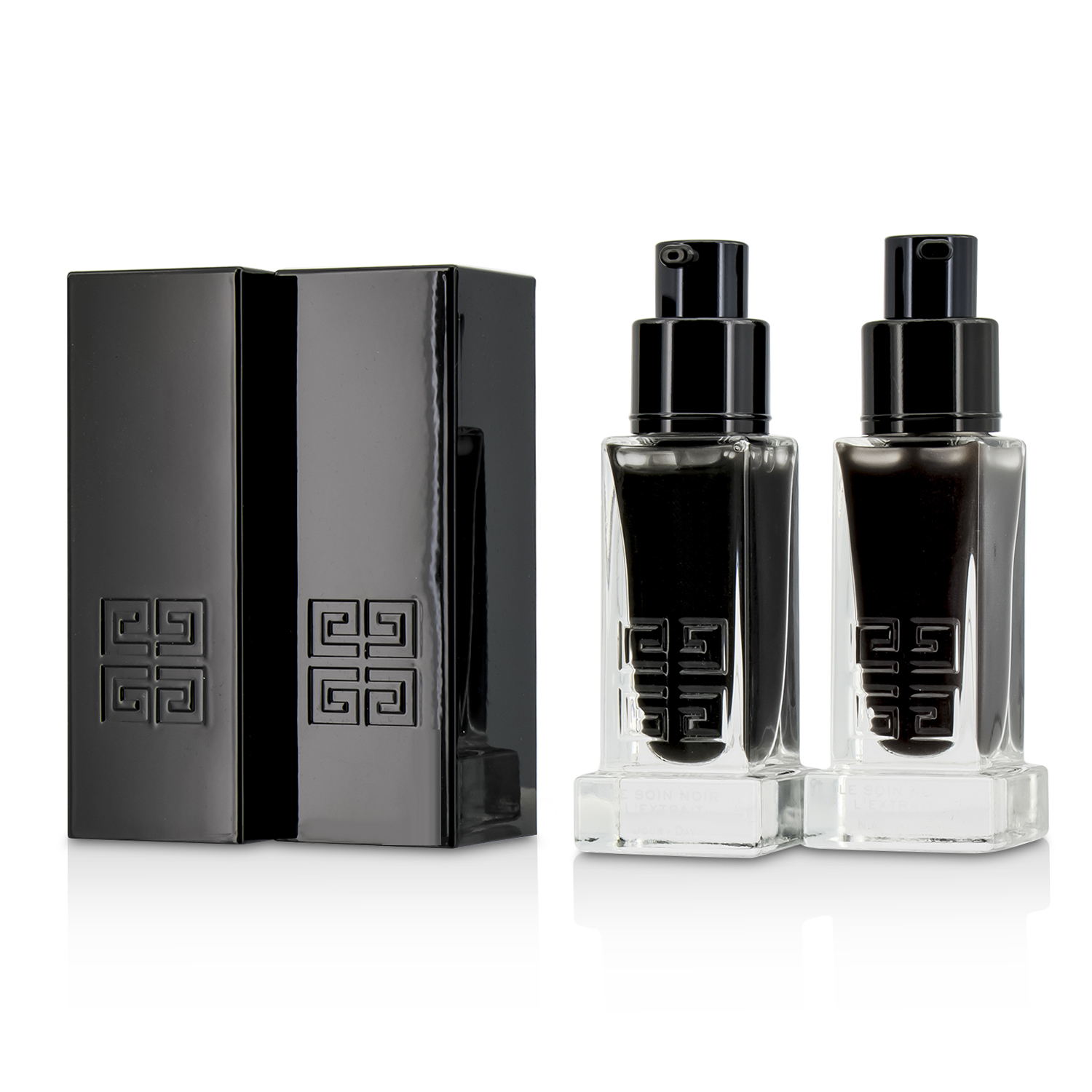 Givenchy Le Soin Noir L'Extrait: L'Extrait Дневная Сыворотка 15мл/0.5унц + L'Extrait Ночная Сыворотка 15мл/0.5унц 2pcs